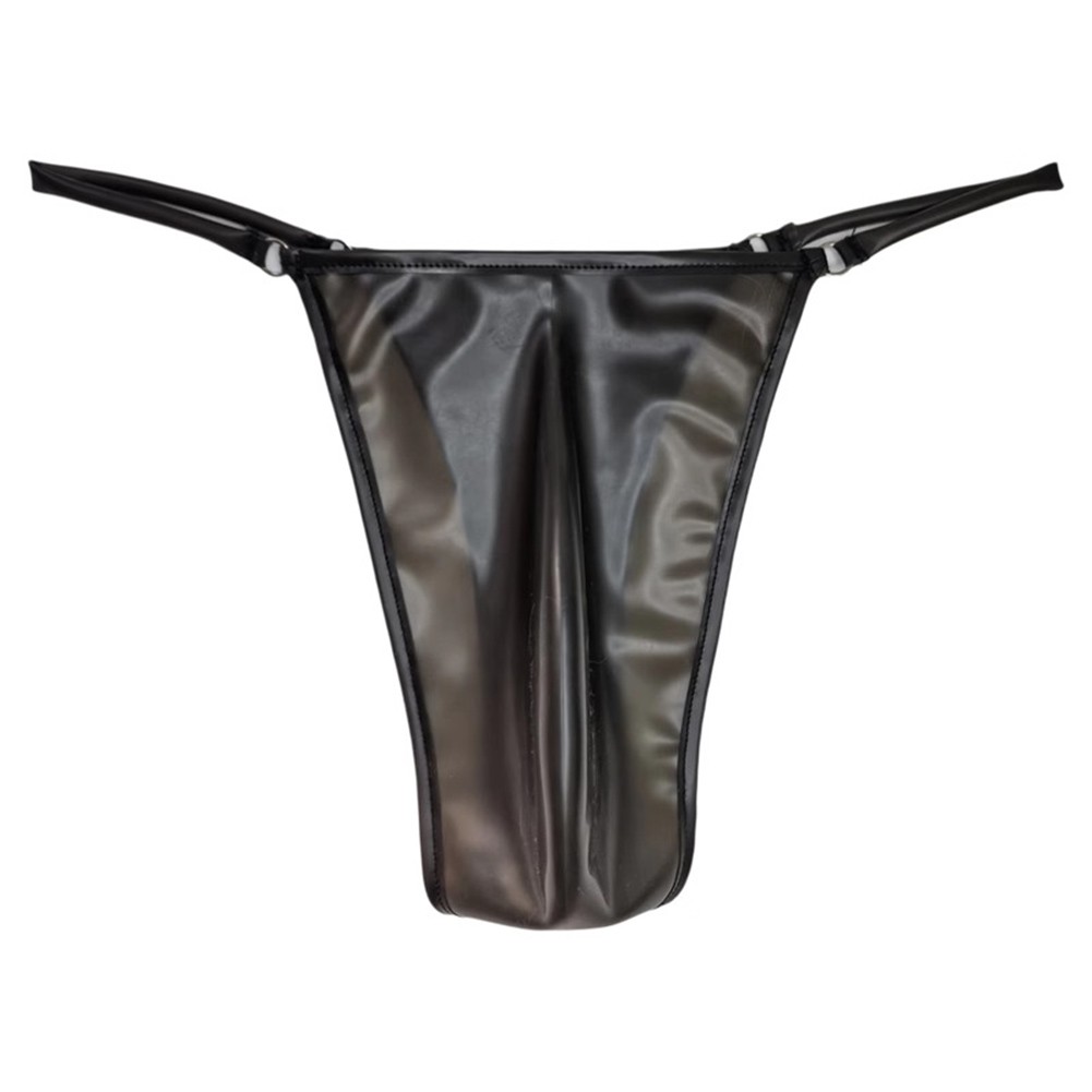 Low Waist Thong Latex G-string Average Size Classic Style Comfortable Tight Fit - Picture 8 of 14