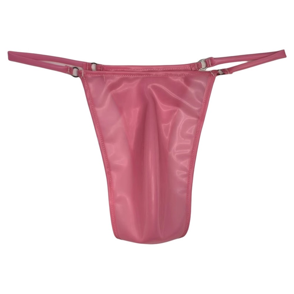 Low Waist Thong Latex G-string Average Size Classic Style Comfortable Tight Fit - Picture 12 of 14