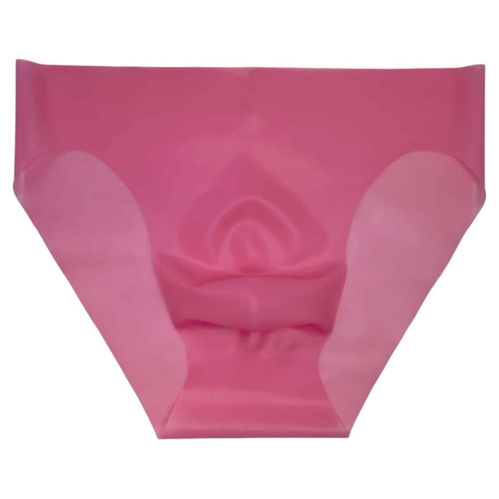 Herren Unterwäsche Latex Seamless Slip Low Waist See Through Sicherheitsunterhose - Bild 7 von 11