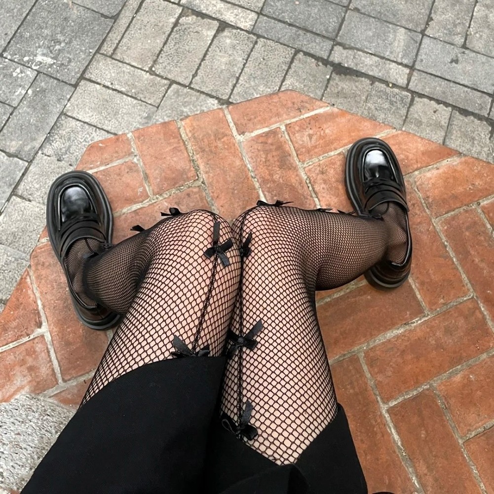 Fishnet Stockings with Butterfly Knot for Women Stylish and Comfortable - Picture 12 of 16