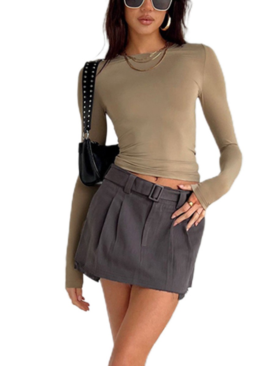 Comfortable Women's Long Sleeve Slim Fit T Shirt for Vacation and Daily - Picture 48 of 90