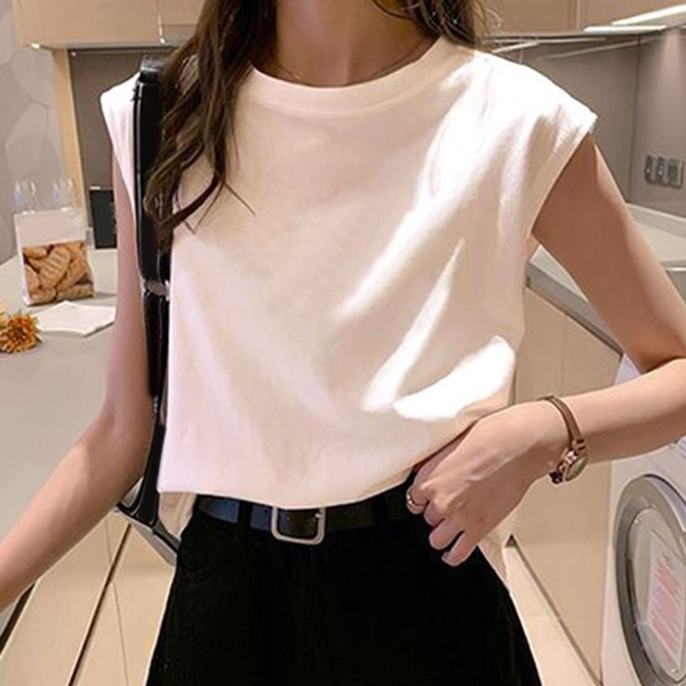 Loose Fit Shirt Casual Sleeveless Vest Brand New Condition Moderate Elasticity - Picture 11 of 31