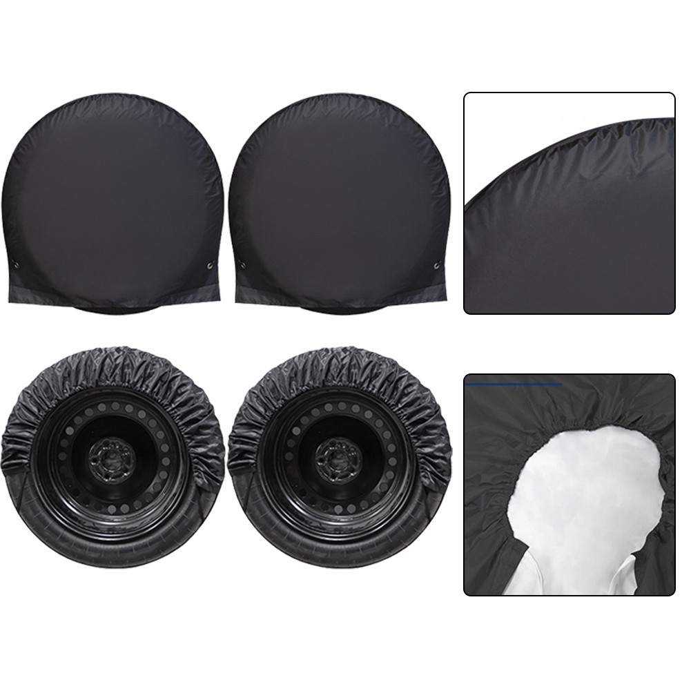 Weatherproof Tire Covers for RV Truck Camper 4 Pcs for 27 32 Inch Diameter - Picture 12 of 22