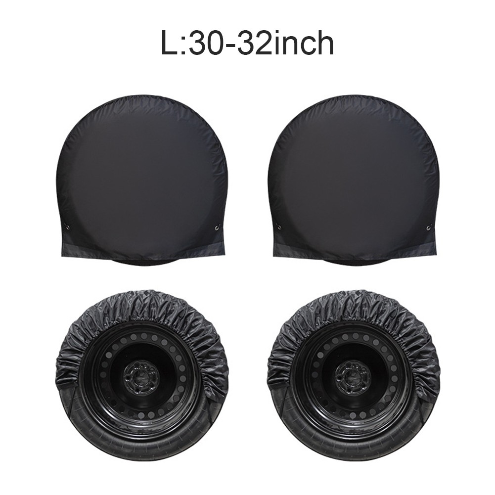 Weatherproof Tire Covers for RV Truck Camper 4 Pcs for 27 32 Inch Diameter - Picture 16 of 22