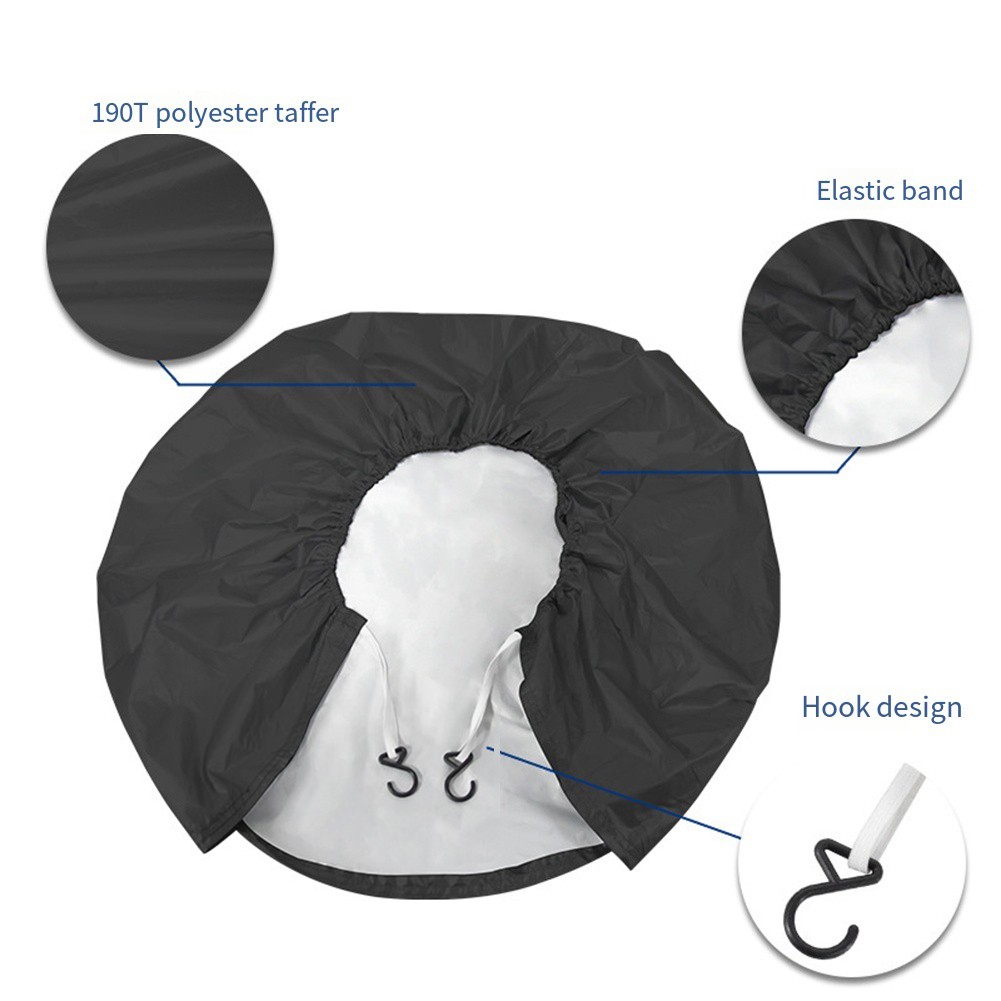 Weatherproof Tire Covers for RV Truck Camper 4 Pcs for 27 32 Inch Diameter - Picture 13 of 22