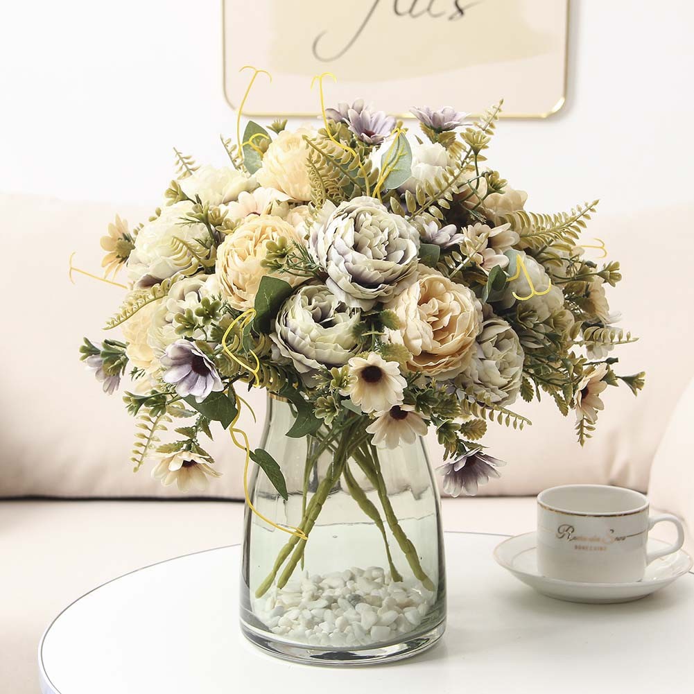 Faux Peony Roses Attractive Floral Decoration for Indoor and Outdoor Events - Picture 39 of 41