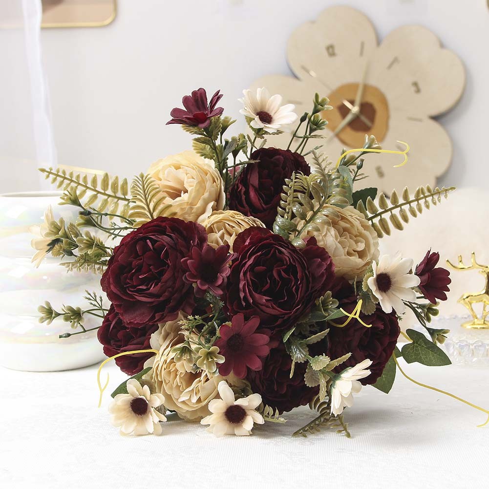 Faux Peony Roses Attractive Floral Decoration for Indoor and Outdoor Events - Picture 28 of 41