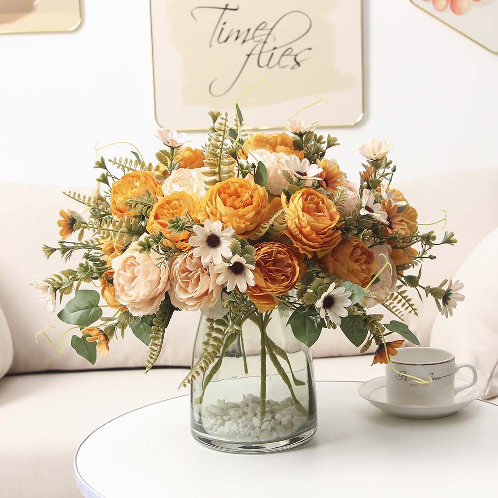 Faux Peony Roses Attractive Floral Decoration for Indoor and Outdoor Events - Picture 22 of 41