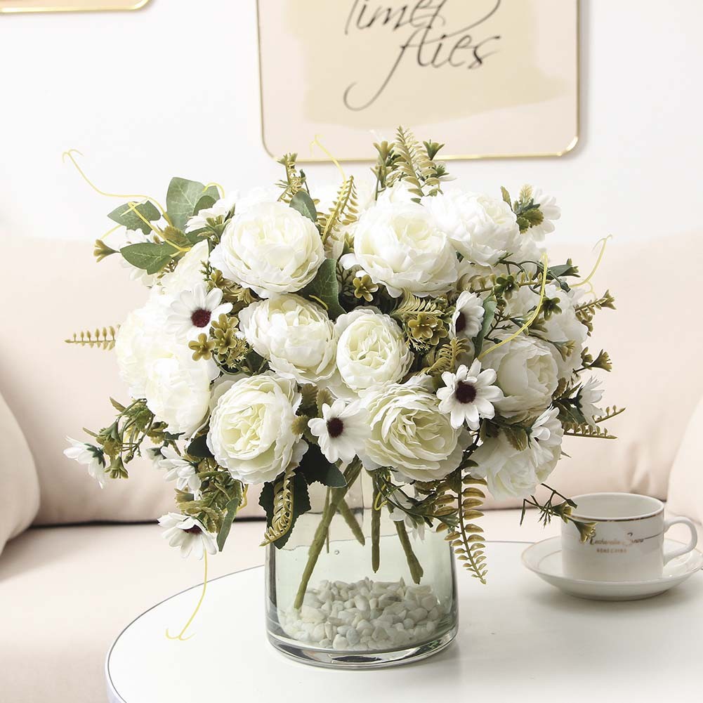 Faux Peony Roses Attractive Floral Decoration for Indoor and Outdoor Events - Picture 31 of 41