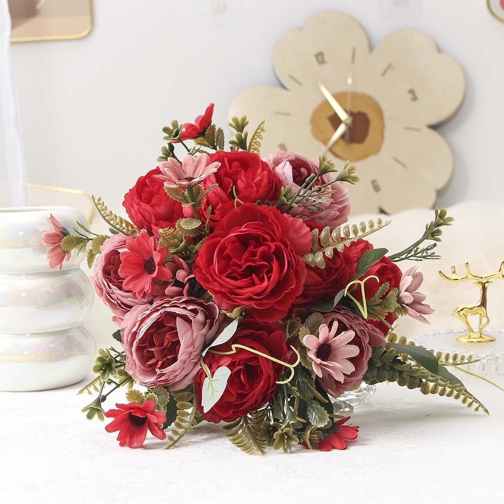 Faux Peony Roses Attractive Floral Decoration for Indoor and Outdoor Events - Picture 19 of 41