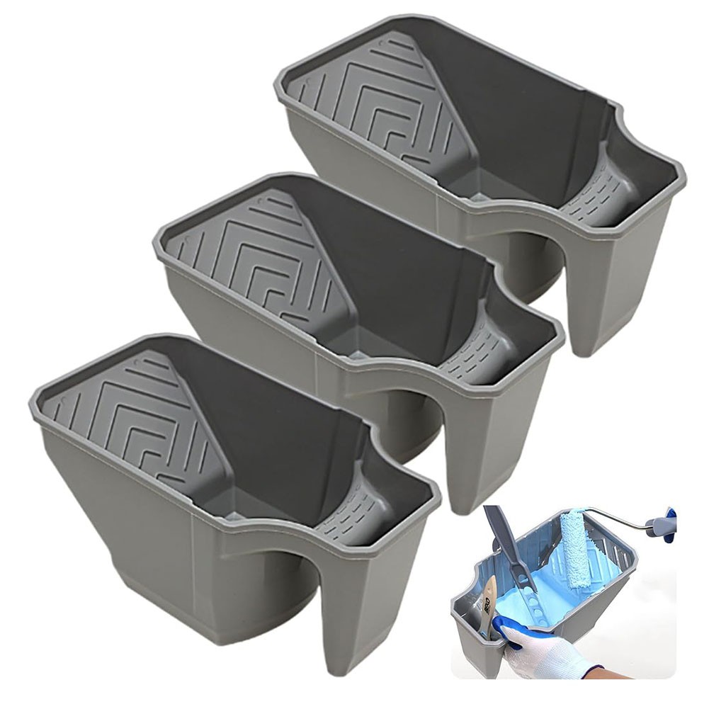 Comfort Grip Tray Ergonomische Farbwanne Tiefbrunnen Design Integrierter Pinselh - Bild 17 von 25