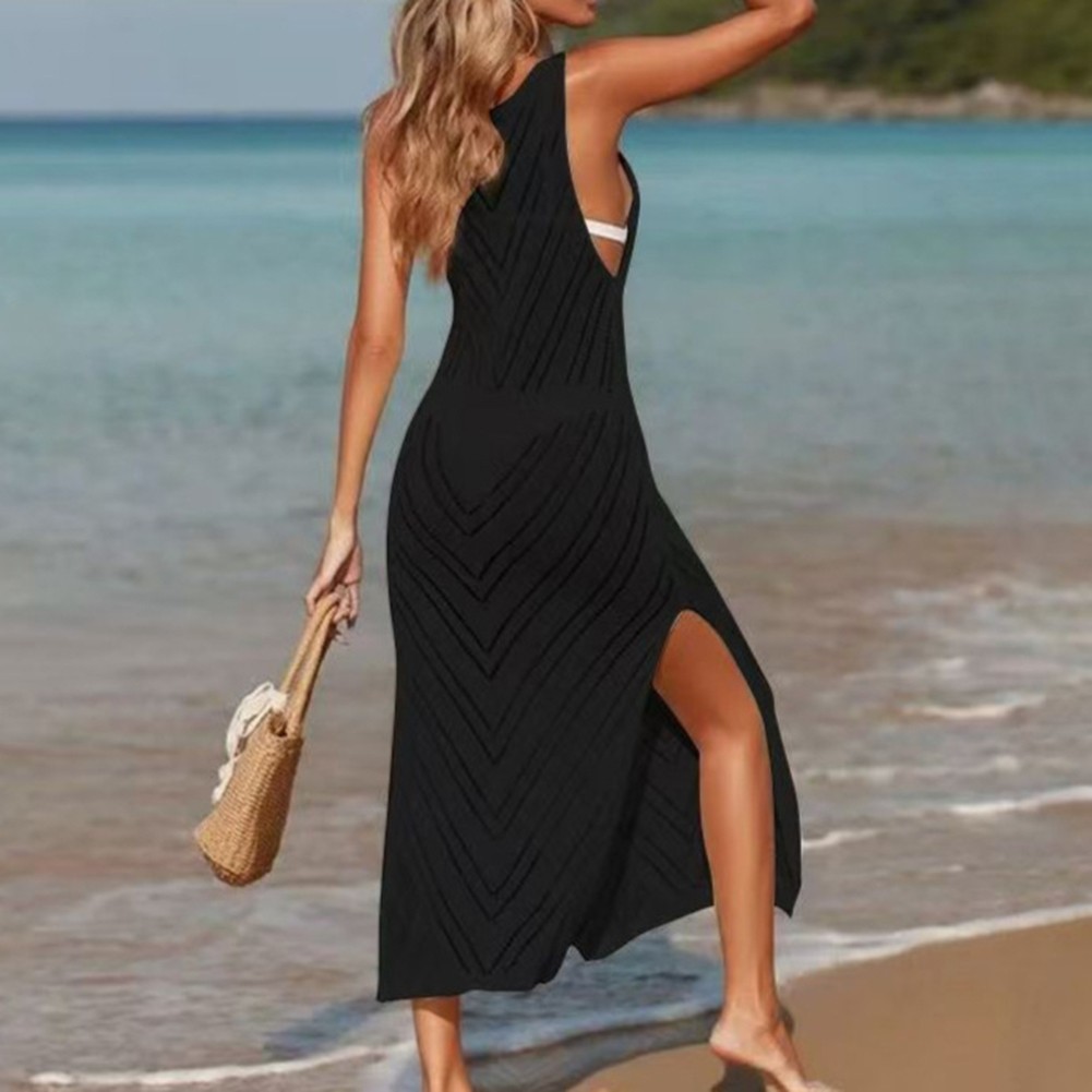 Backless Design Lace Cut-Out Daily Wear High Waist Holiday Outfit Long Length - Picture 43 of 47
