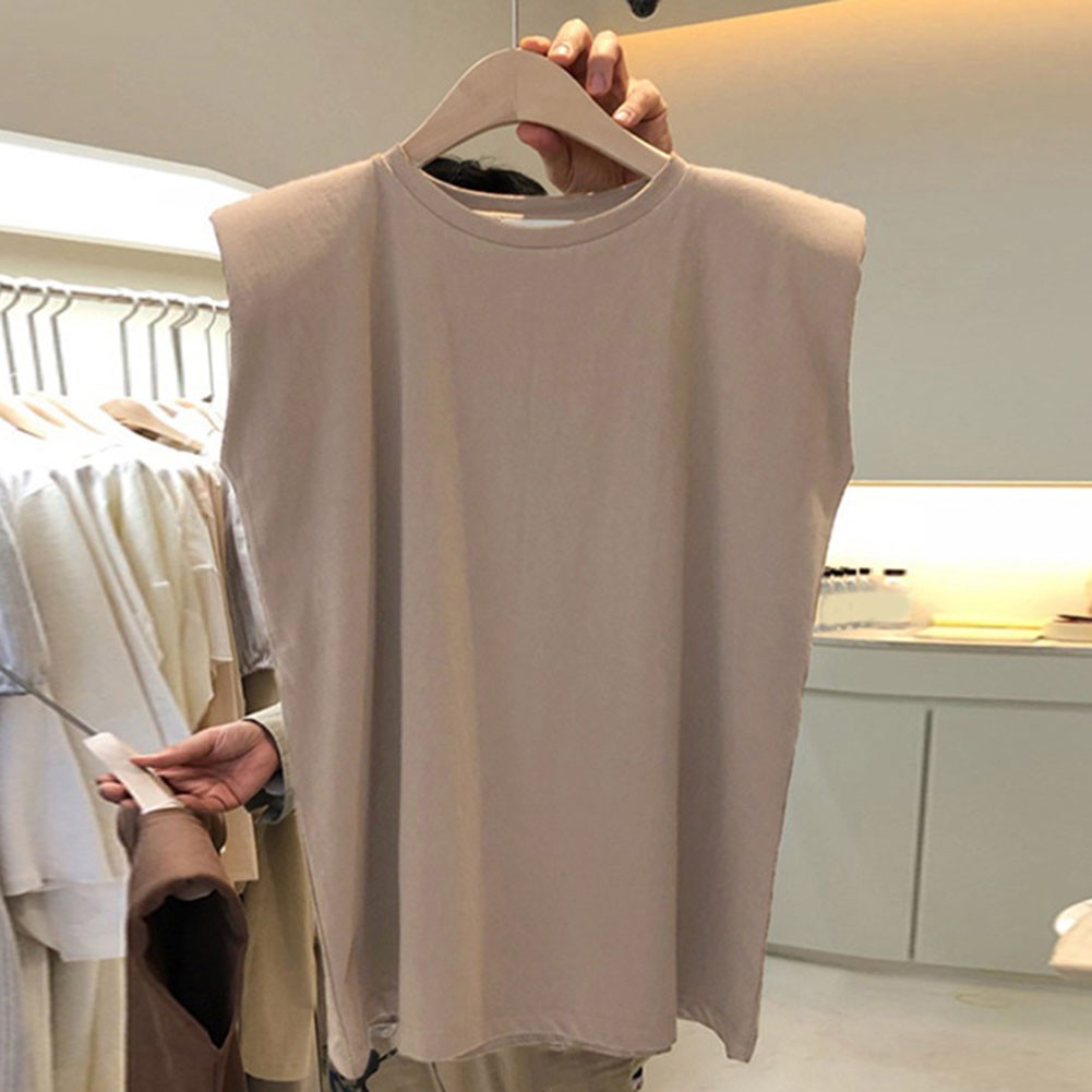 Solid Color Loose Sleeveless TShirts for Women Summer Casual Tops for Holidays - Picture 42 of 44