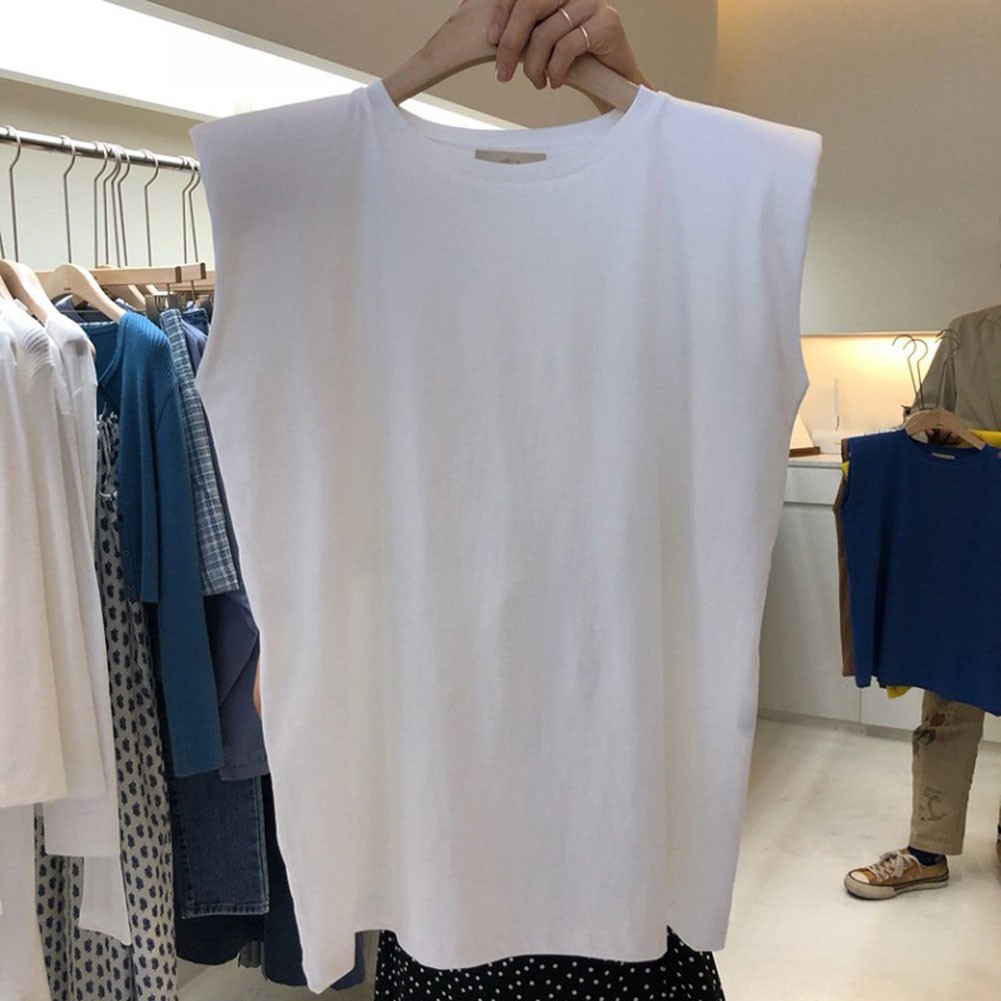 Solid Color Loose Sleeveless TShirts for Women Summer Casual Tops for Holidays - Picture 31 of 44