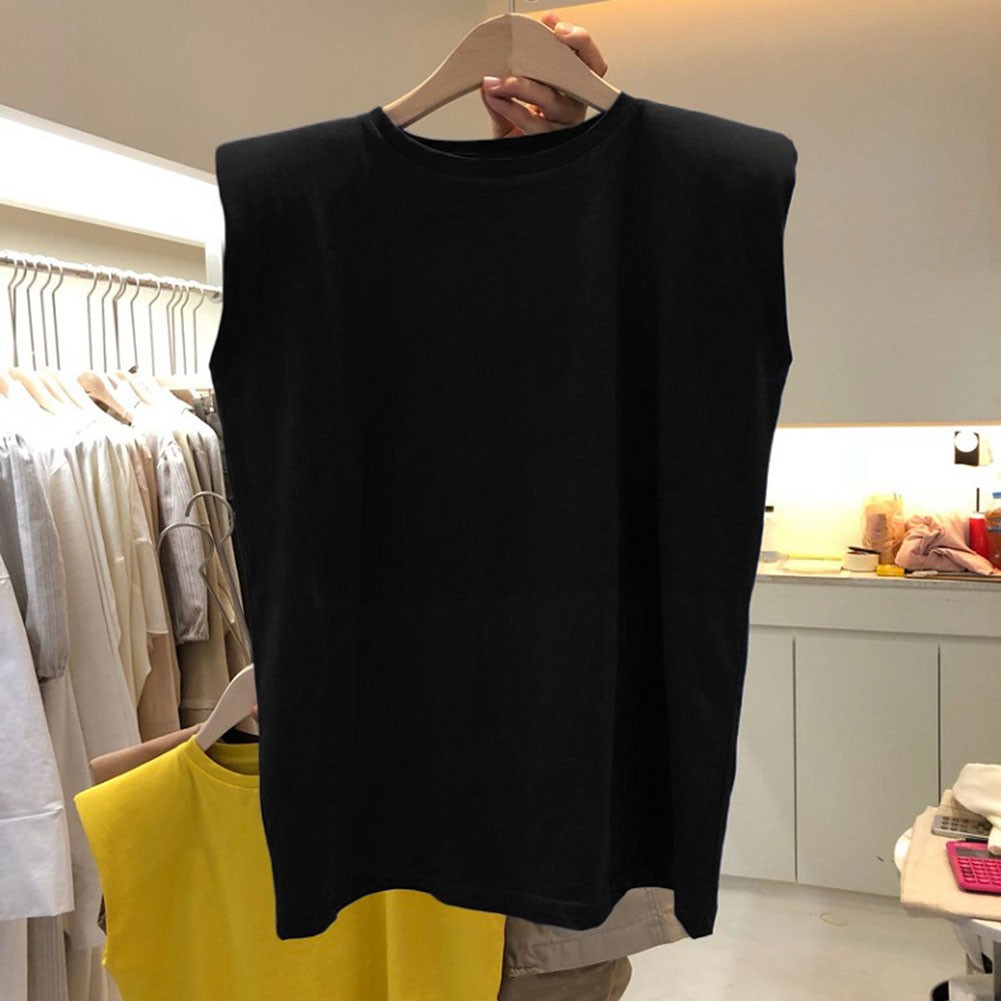 Solid Color Loose Sleeveless TShirts for Women Summer Casual Tops for Holidays - Picture 22 of 44