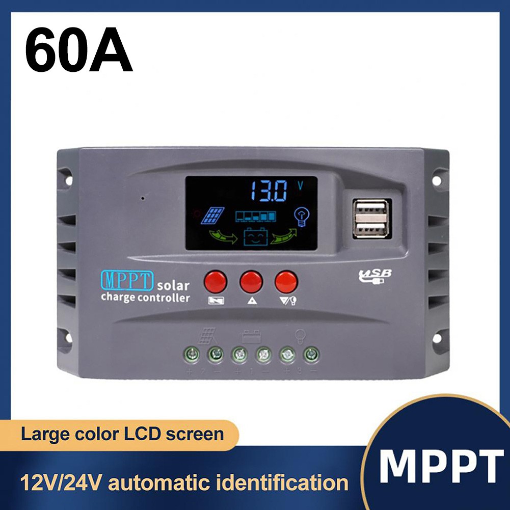12V 24V MPPT Controller with Dual Output and 30A Current Voltage Regulator
