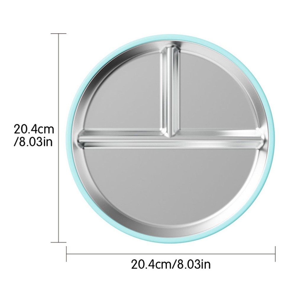 Promote Healthy Eating with Divided Stainless Steel Plate for Little Hands - Picture 28 of 42