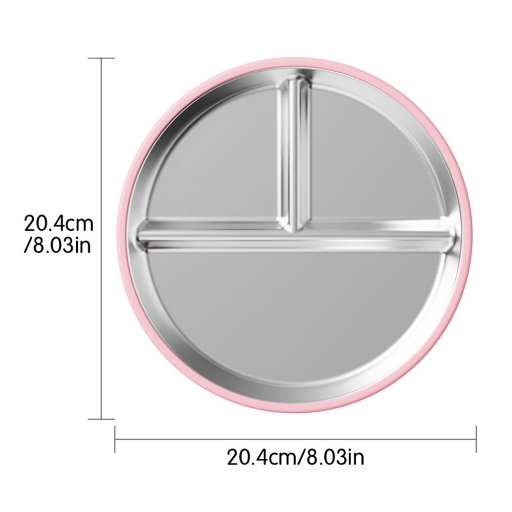 Promote Healthy Eating with Divided Stainless Steel Plate for Little Hands - Picture 19 of 42