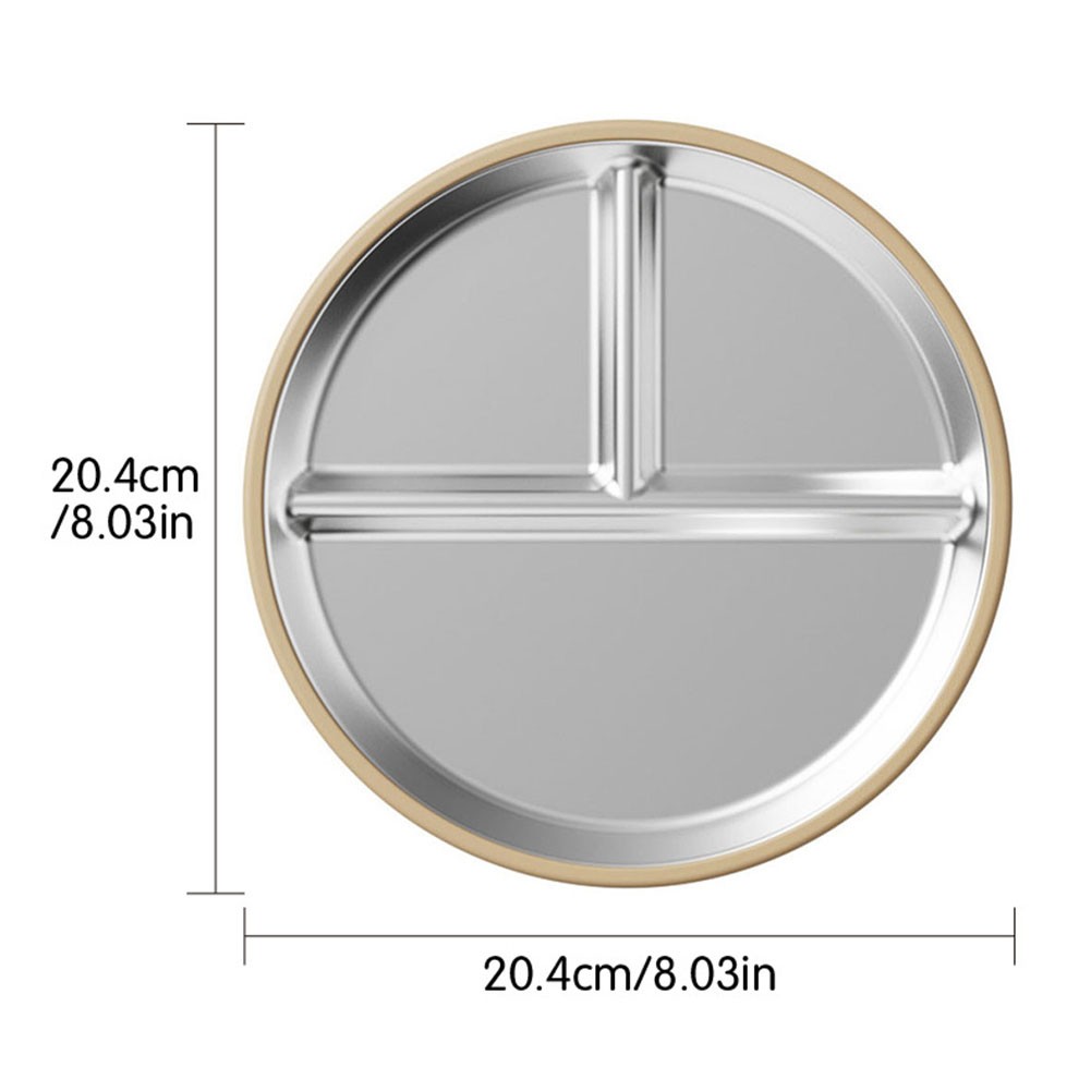 Promote Healthy Eating with Divided Stainless Steel Plate for Little Hands - Picture 41 of 42