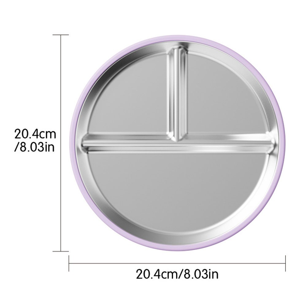 Promote Healthy Eating with Divided Stainless Steel Plate for Little Hands - Picture 36 of 42