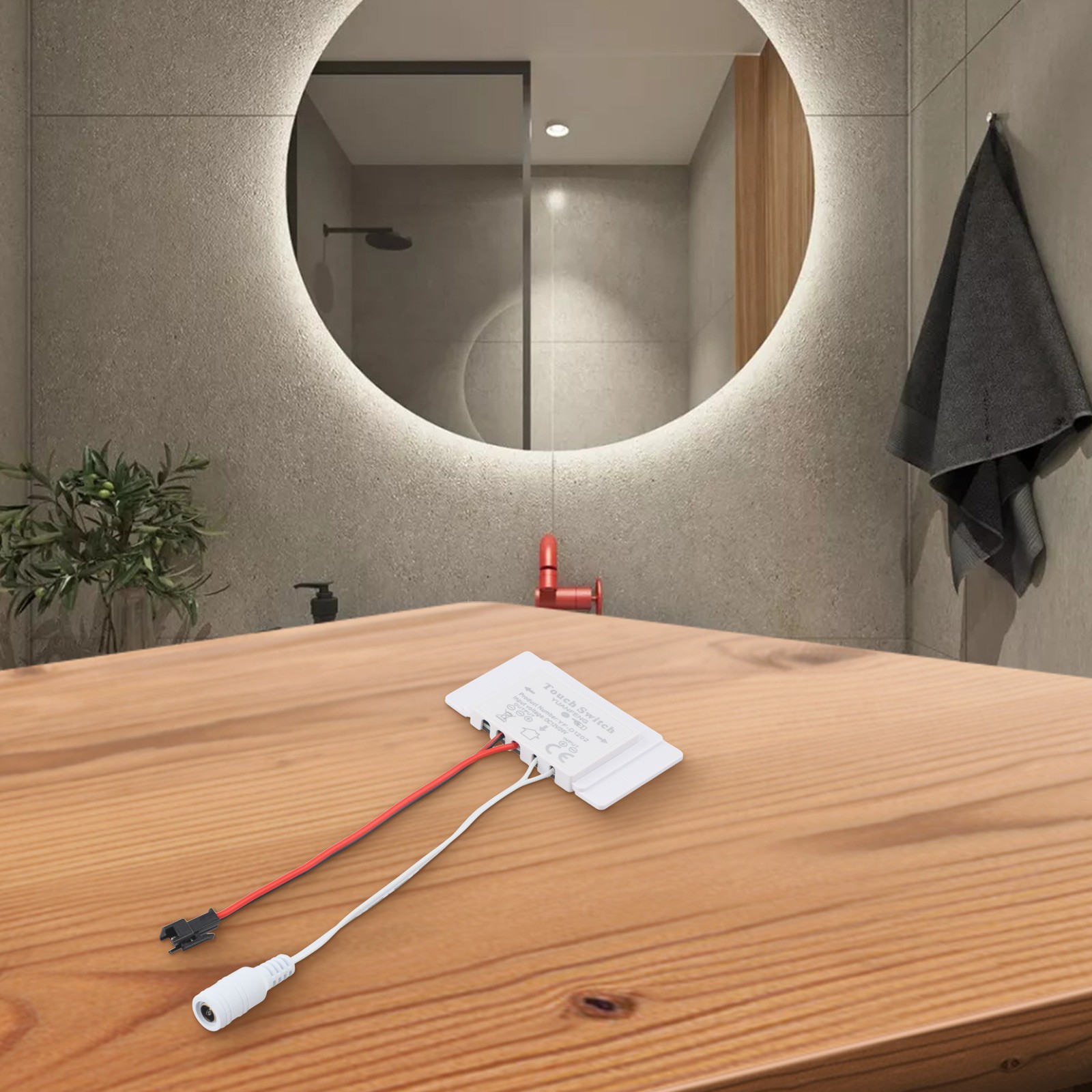Touch Sensor Switch 12V 5A 60W LED Single Button for Bathroom Mirror Lights - Picture 26 of 45
