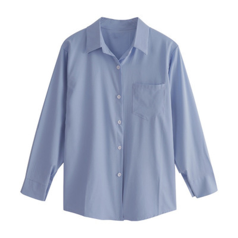 Locker sitzendes Hemd Langarmshirt nagelneu Zustand Flip Kragen Design - Picture 17 of 42