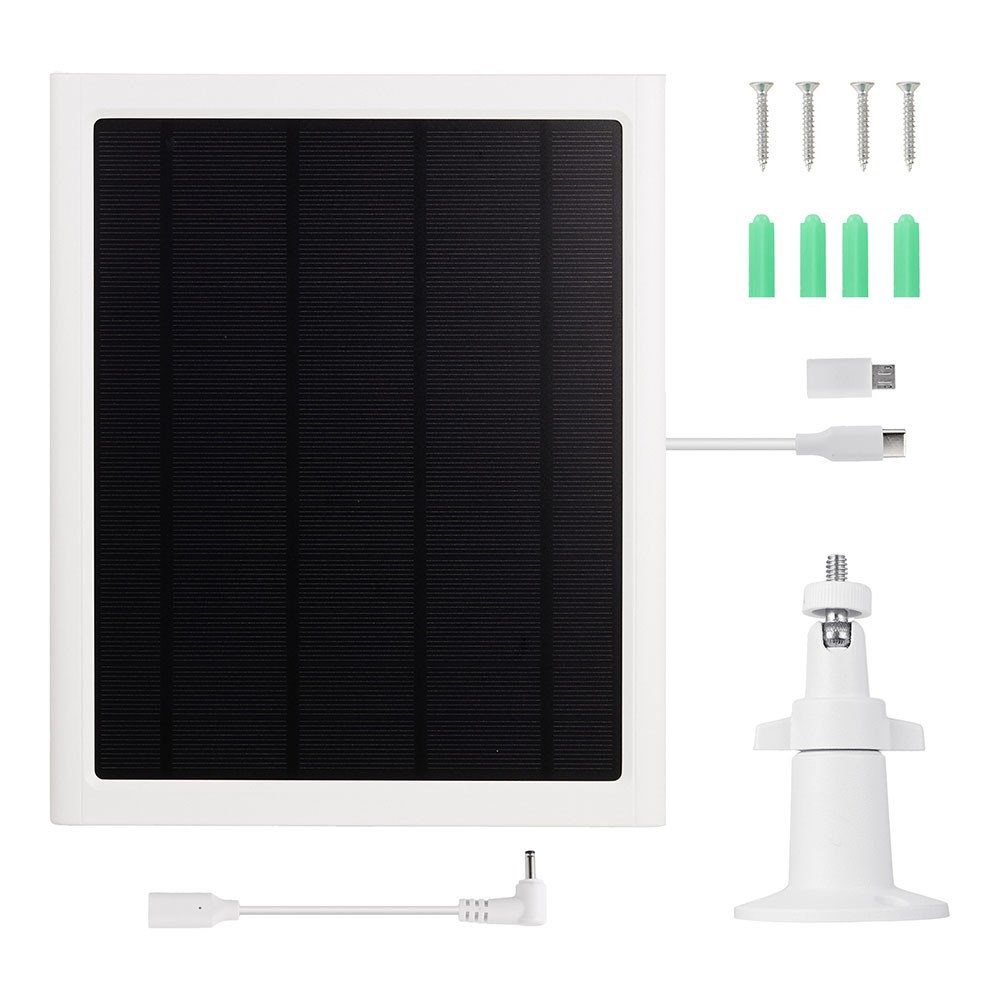 6W Solar Panel with 3 Meter Cable for Outdoor For Ring Security System