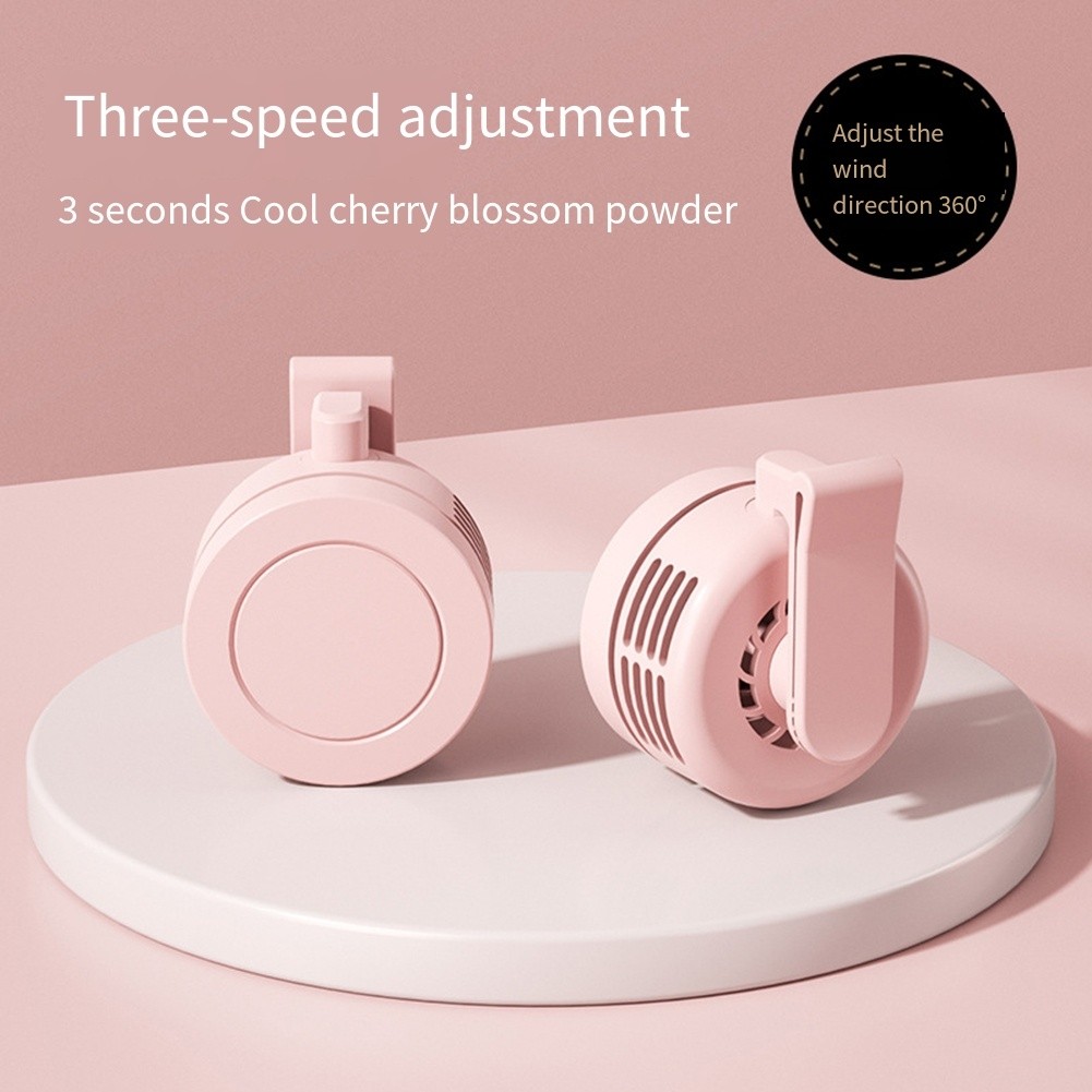 360 Degree Adjustable USB Clip Fan with 3 Speed Settings for Quiet Operation