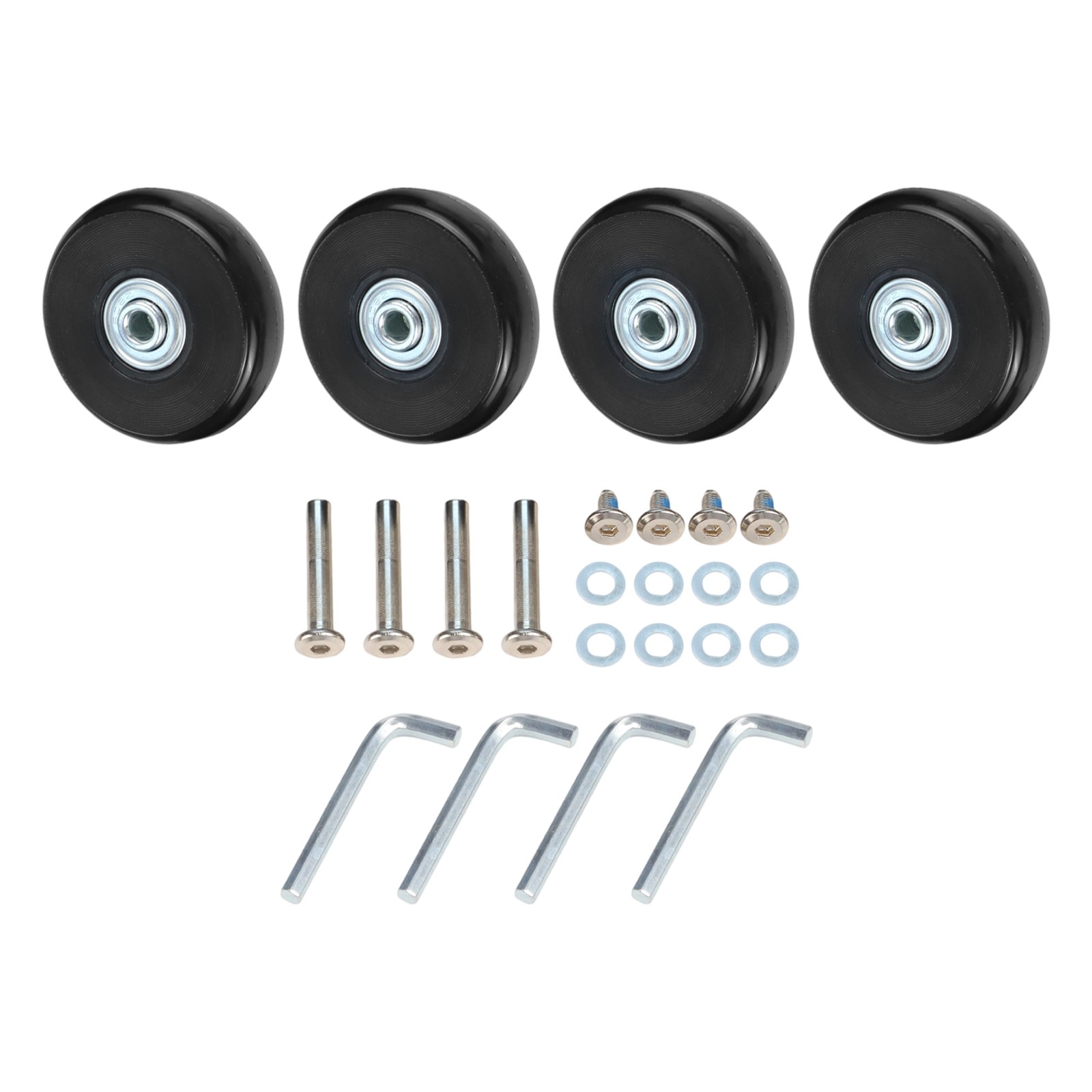 4 St??ck Koffer Ersatzr?der Gep?ck Reparatur Vermeiden Sie teure Reparaturkosten