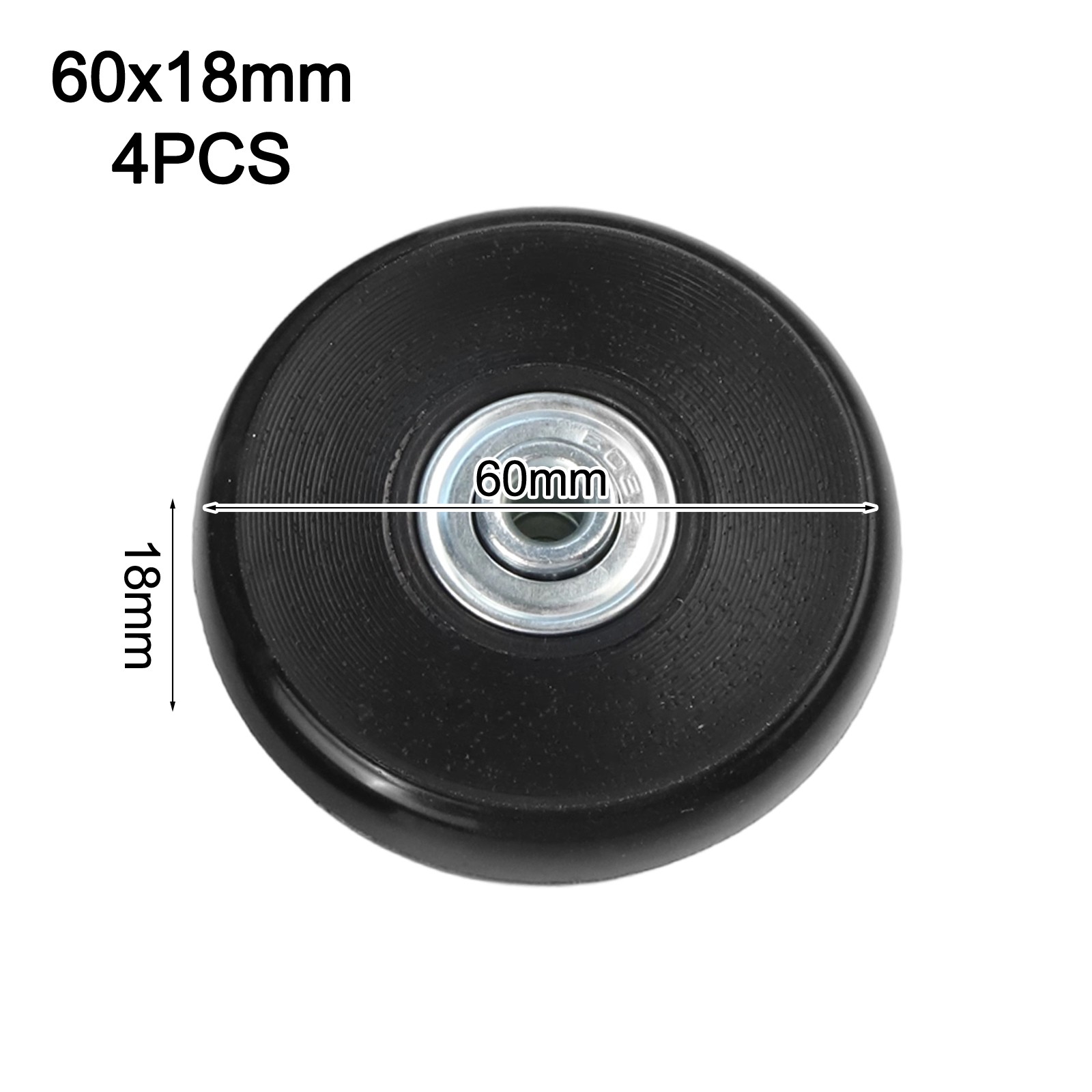 Db Design Rims High Performance Replacement Wheels for Luggage 4 Pcs Roller Skate ...