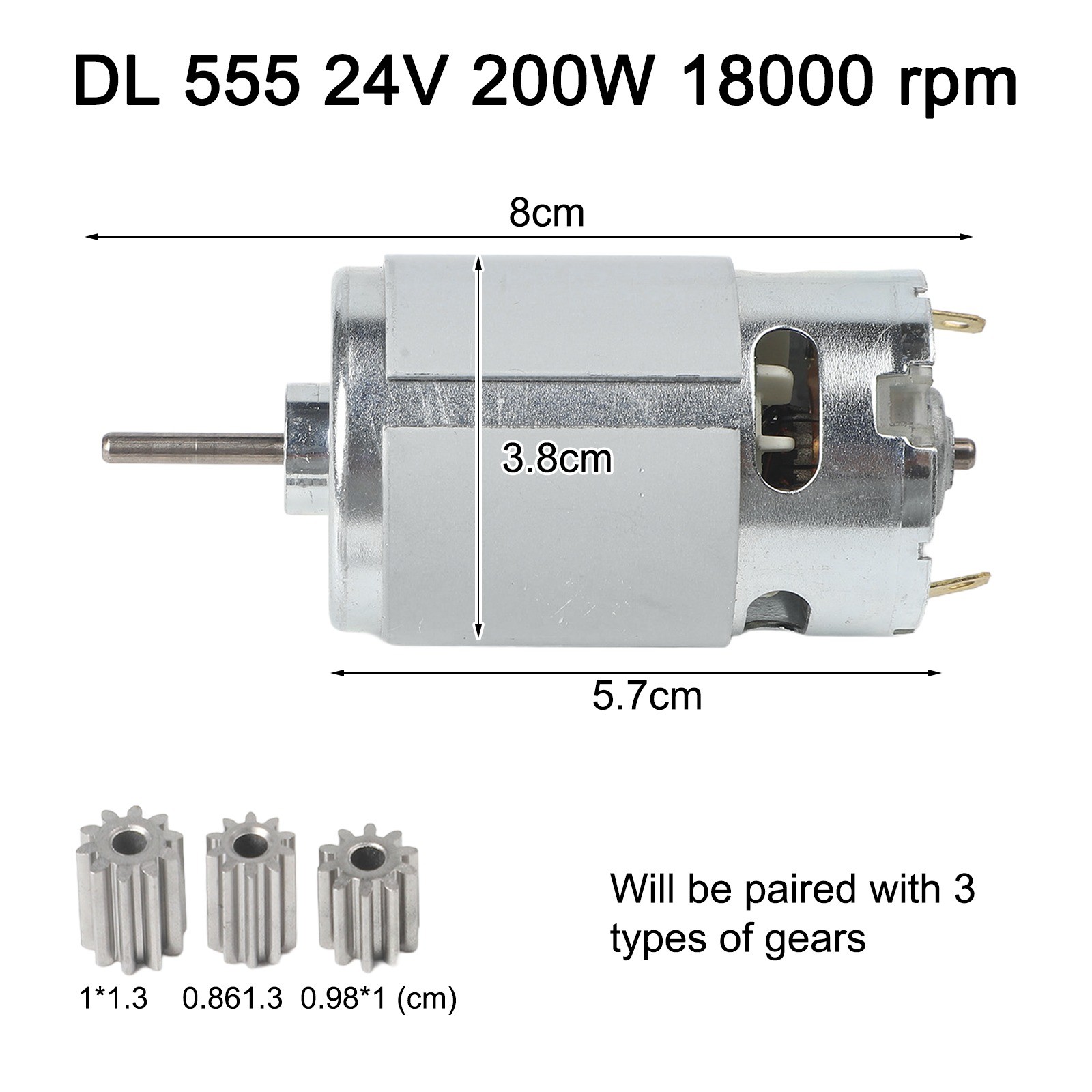 Children's Electric Car Motor RS550 RS390 RS380 6V 12V 24V Gear Options - Picture 44 of 123
