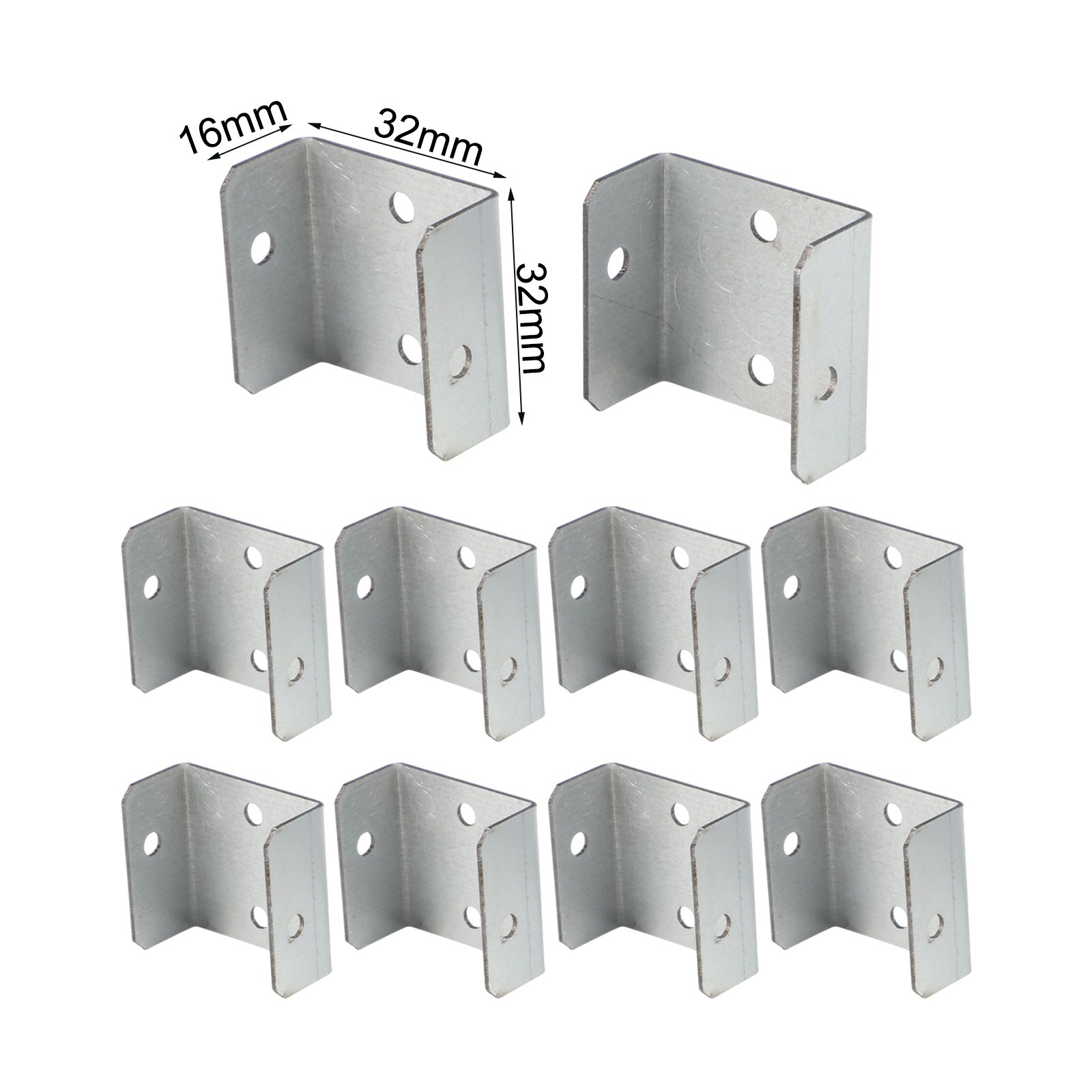 Galvanized Clips for Fence Panels 10 Pack Compatible with Timber Posts - Picture 25 of 51
