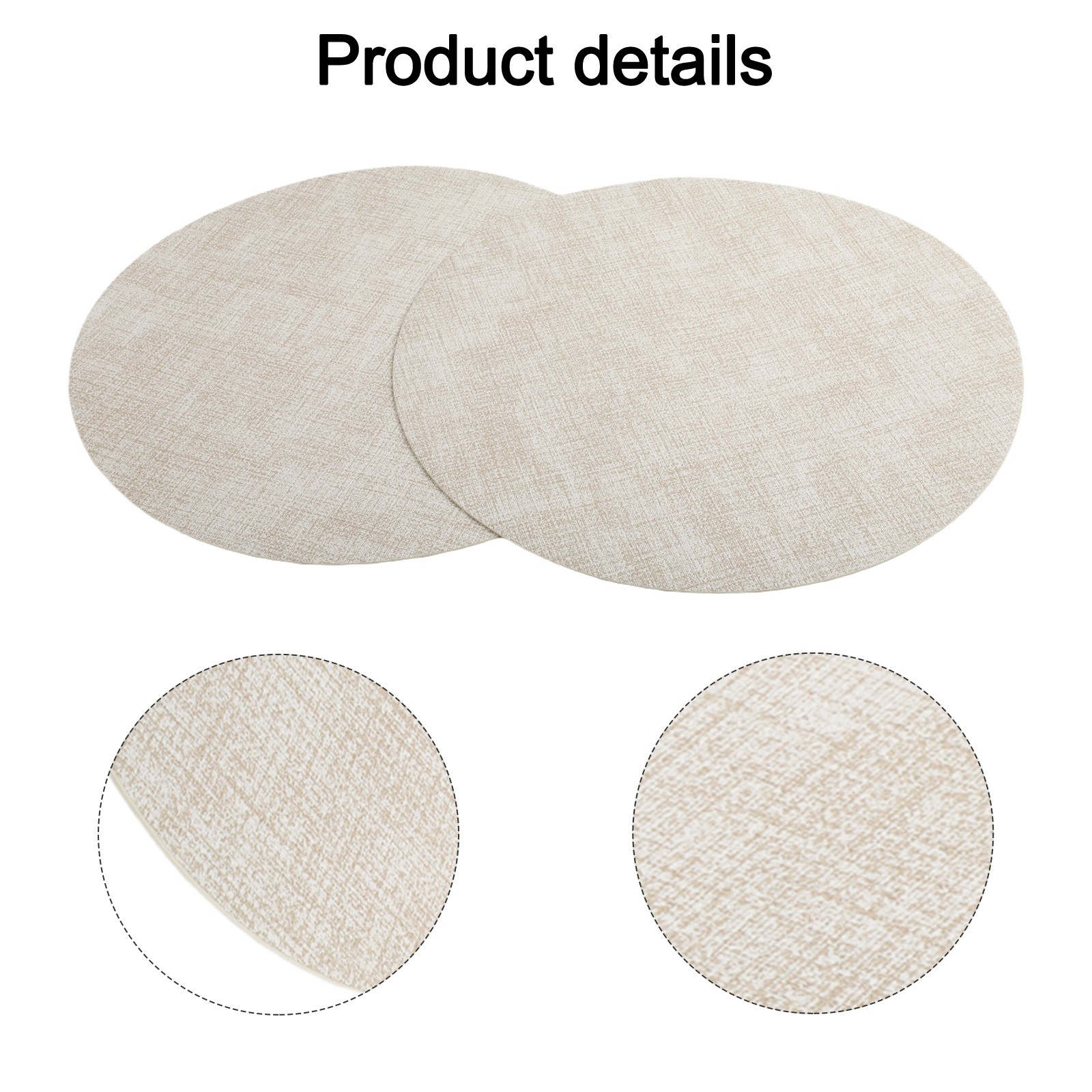 4Pcs Faux Leather Table Mats 33cm Stylish and Waterproof Placemats for Dining - Picture 27 of 50