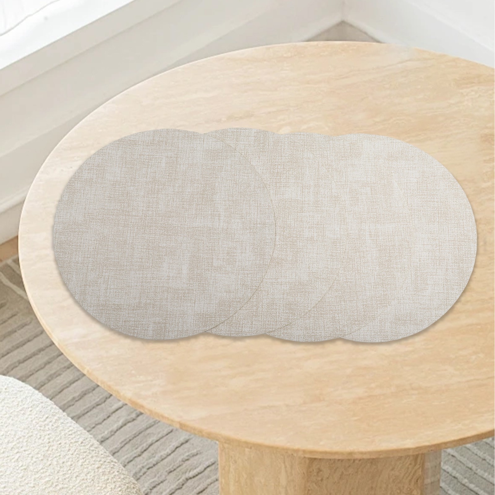 4Pcs Faux Leather Table Mats 33cm Stylish and Waterproof Placemats for Dining - Picture 33 of 50