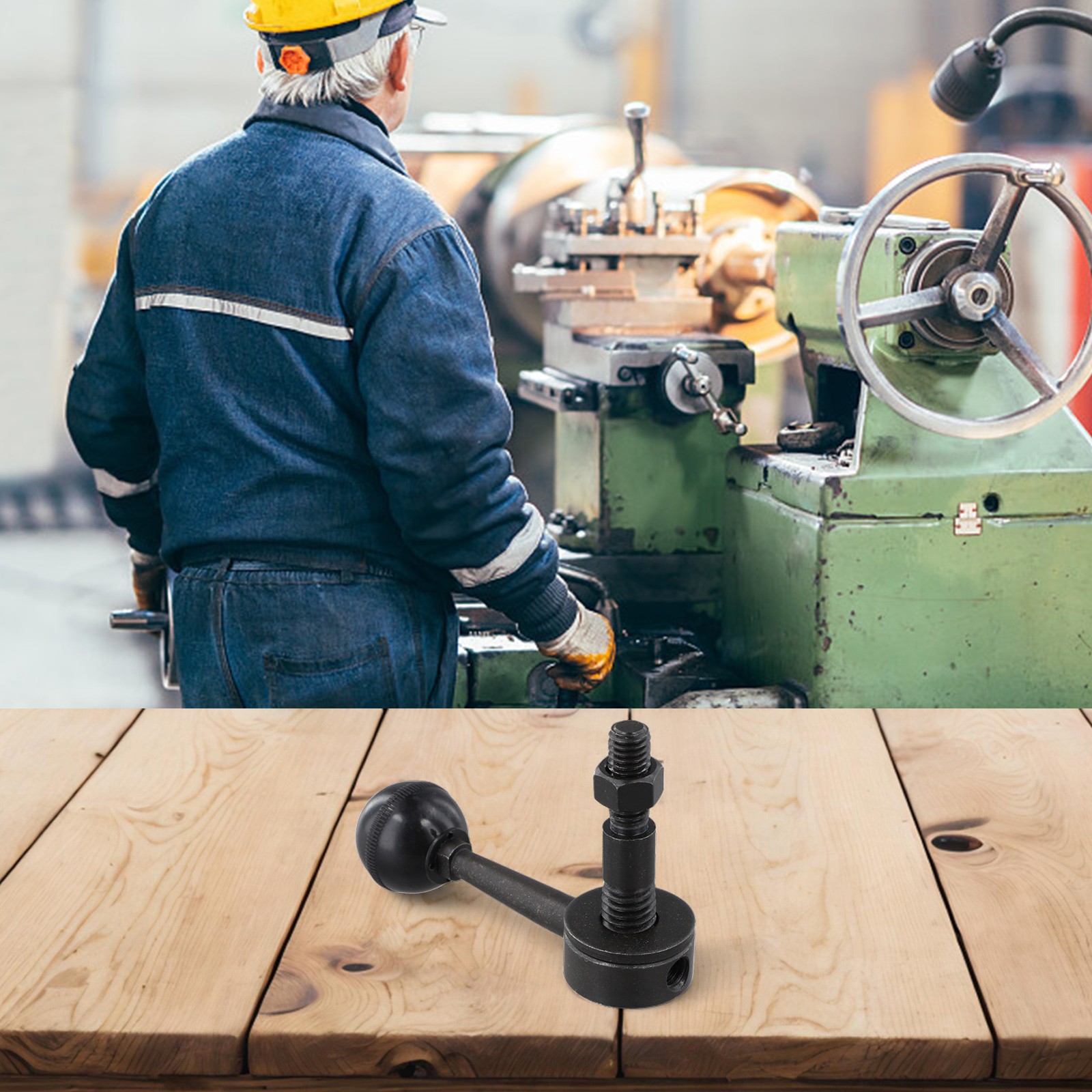 Lock Nut Assembly for Bridgeport Mill with British 3/8 and 1/2 Threads