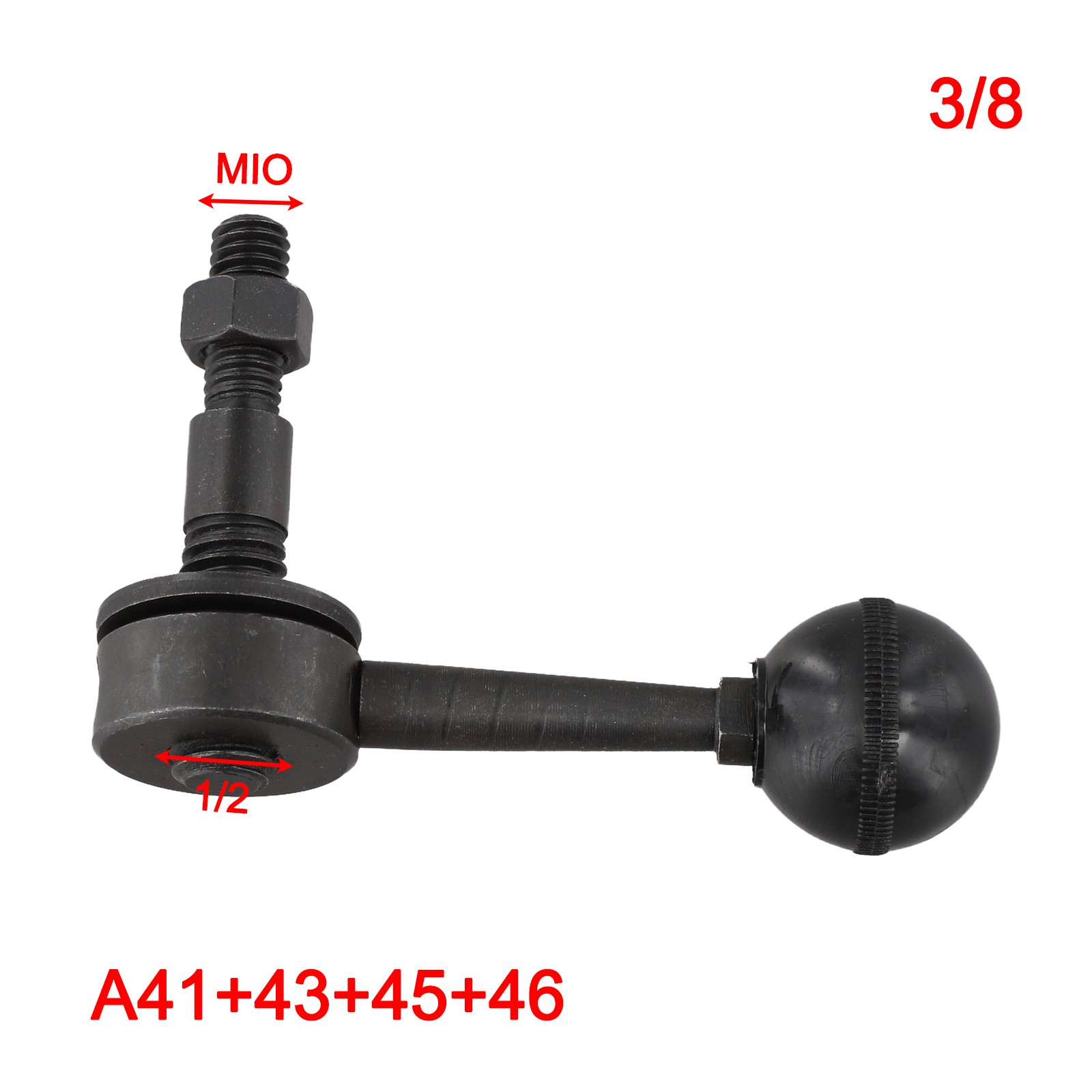 Lock Nut Assembly for Bridgeport Mill with British 3/8 and 1/2 Threads