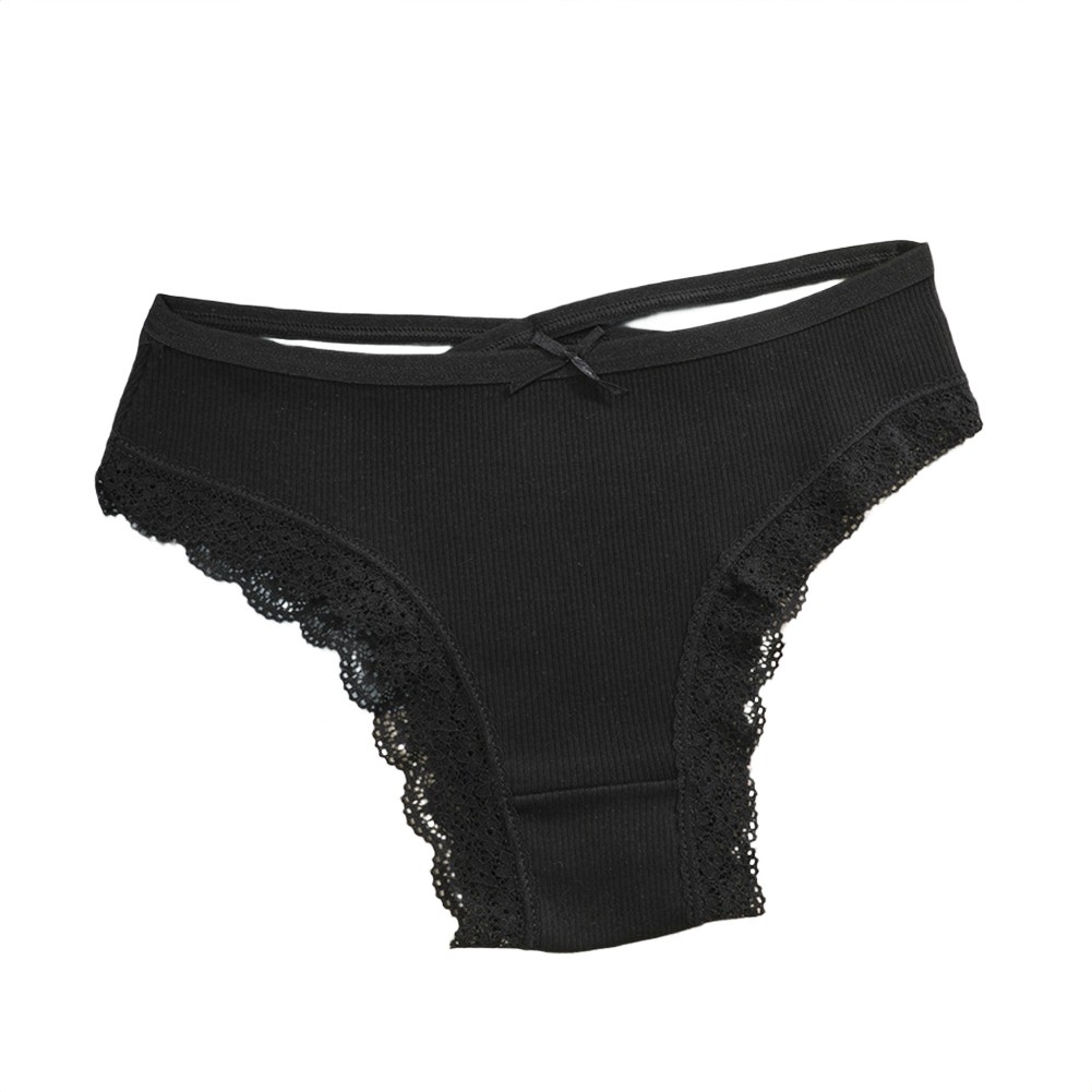Casual Wear Loungewear Low Waist Lace Edge Threaded Bow All Seasons Wear