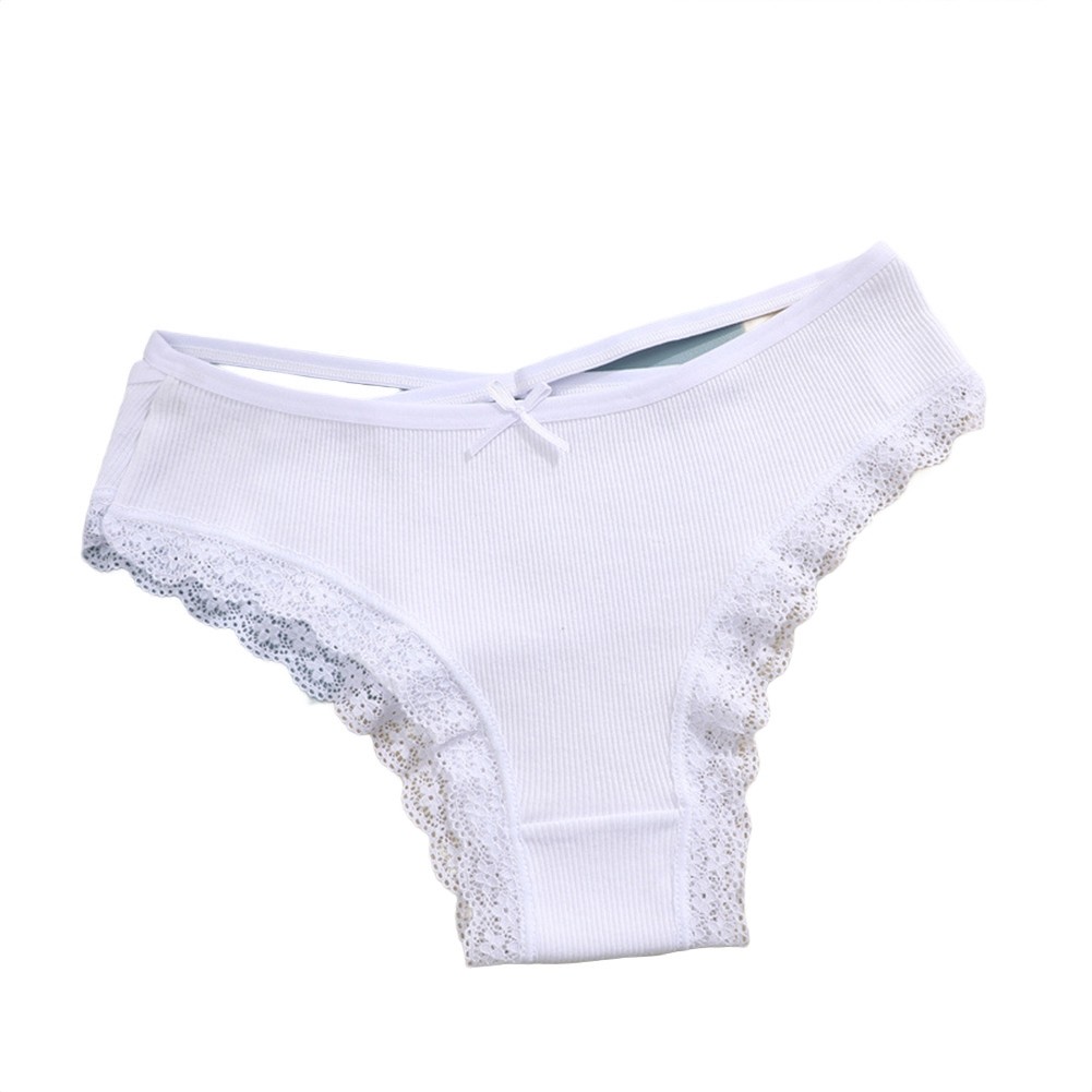 Casual Wear Low Waist Lace Edge Threaded Bow All Seasons Wear Bow Design