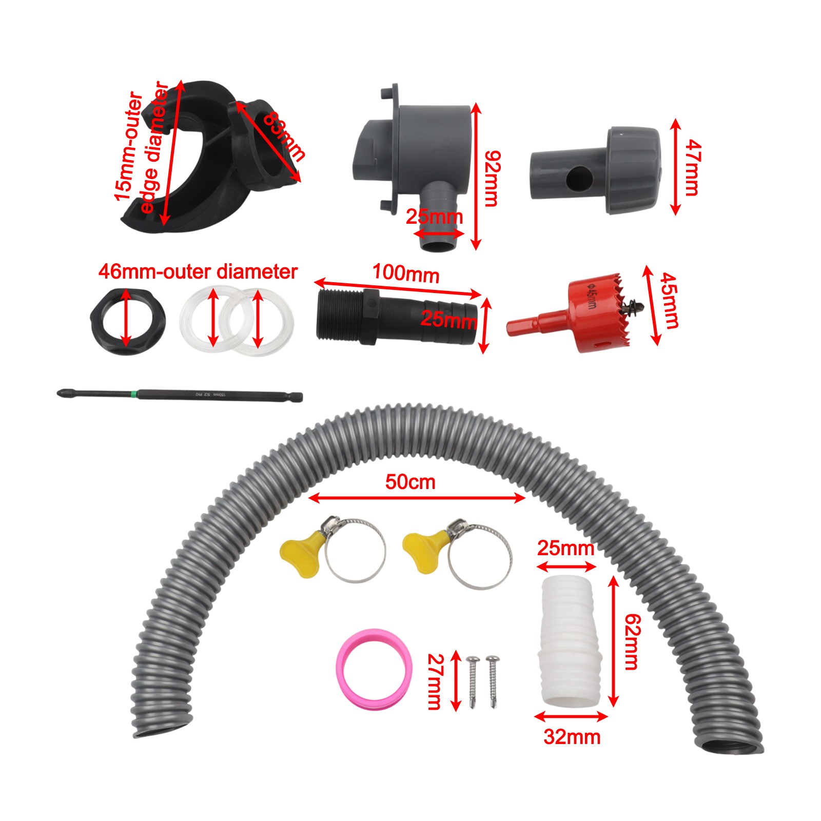 High Performance Rainwater Collector Compatible with Various Downpipes