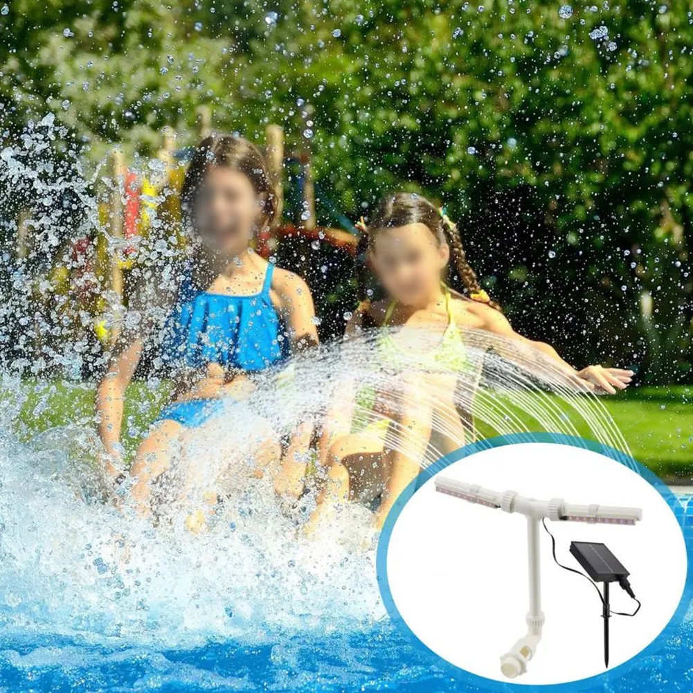 Pool Fountain with Adjustable Features and Remote Control Functionality