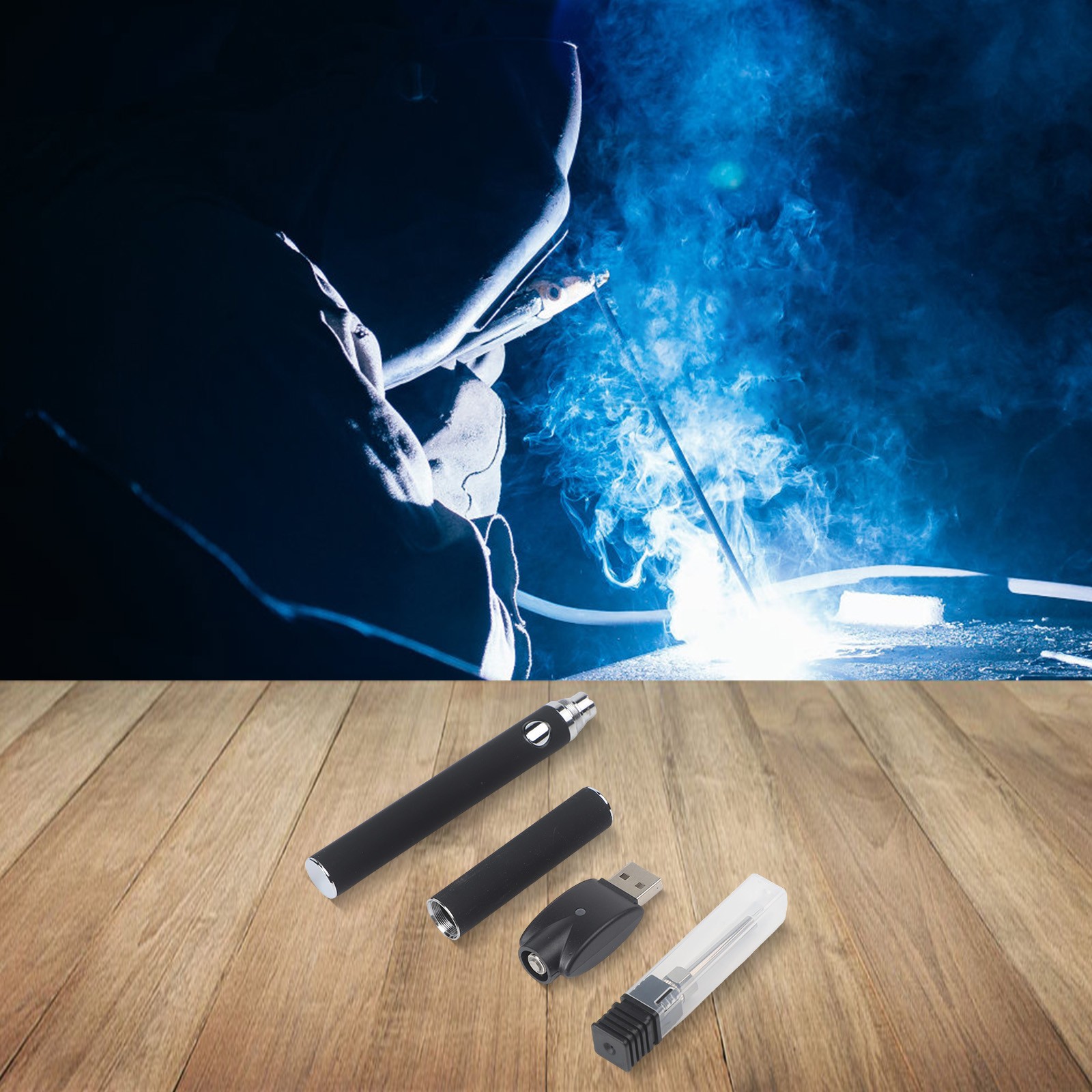 Lightweight USB Soldering Iron Set with 3 Voltage Settings for Home Use