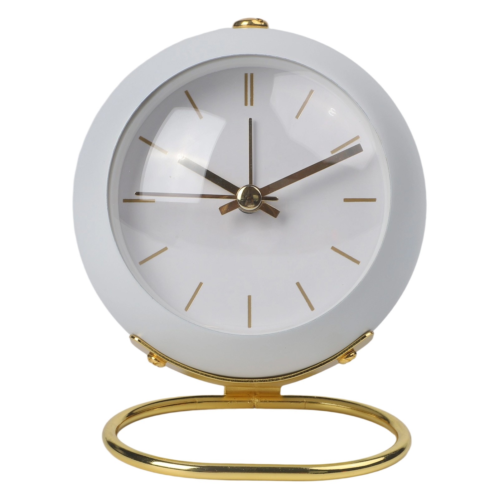 Electronics Desk Clock Mute Silent Operation with Glow Hand for Office