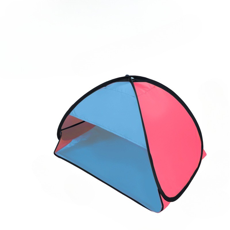 Windproof Beach Tent Headrest Canopy with Silver Coated Cloth for Outdoor Use