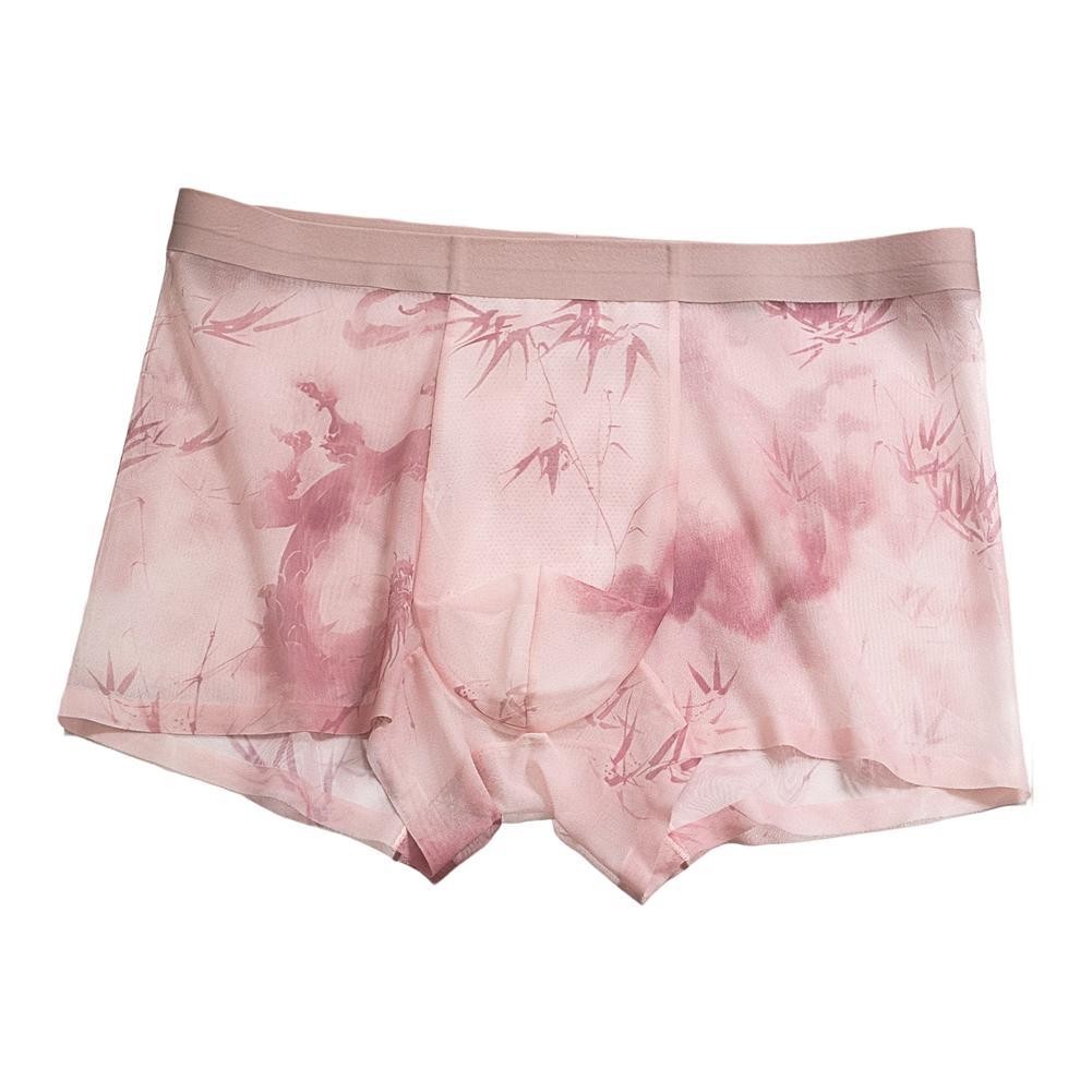 Herren Boxershorts Nahtlos Atmungsaktiv Eis Seide Unterwäsche Trunks Weicher Stoff - Bild 21 von 24