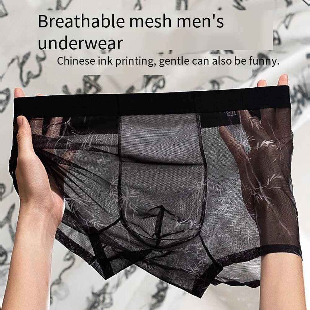 Herren Boxershorts Nahtlos Atmungsaktiv Eis Seide Unterwäsche Trunks Weicher Stoff - Bild 24 von 24