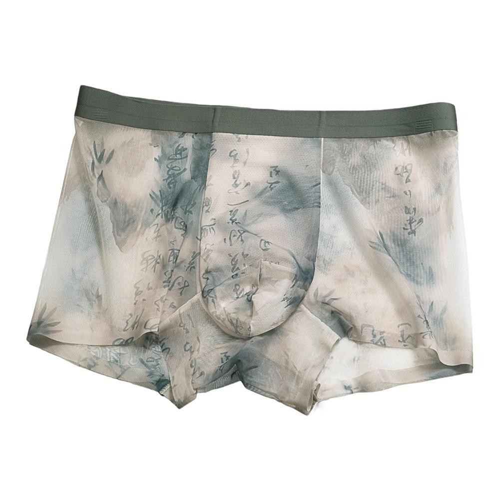 Herren Boxershorts Nahtlos Atmungsaktiv Eis Seide Unterwäsche Trunks Weicher Stoff - Bild 19 von 24