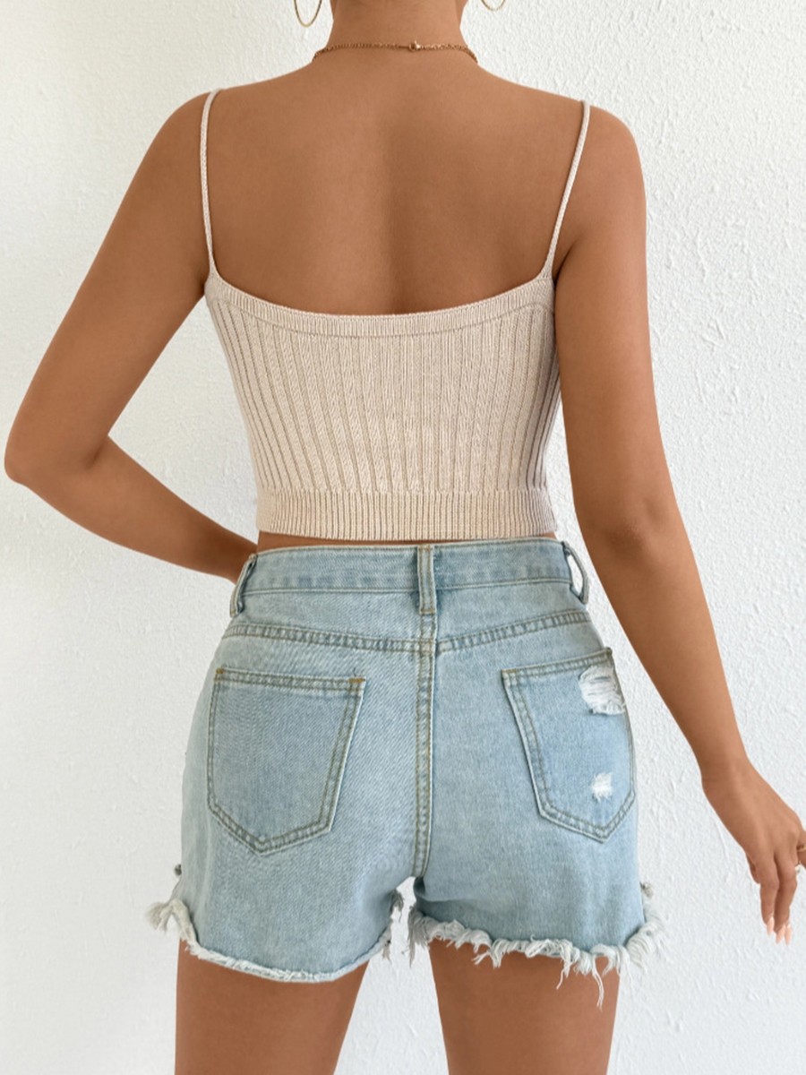 Backless Tank Top Crisscross Straps Beach Holidays Daily Wear Holiday Apparel - Picture 28 of 55