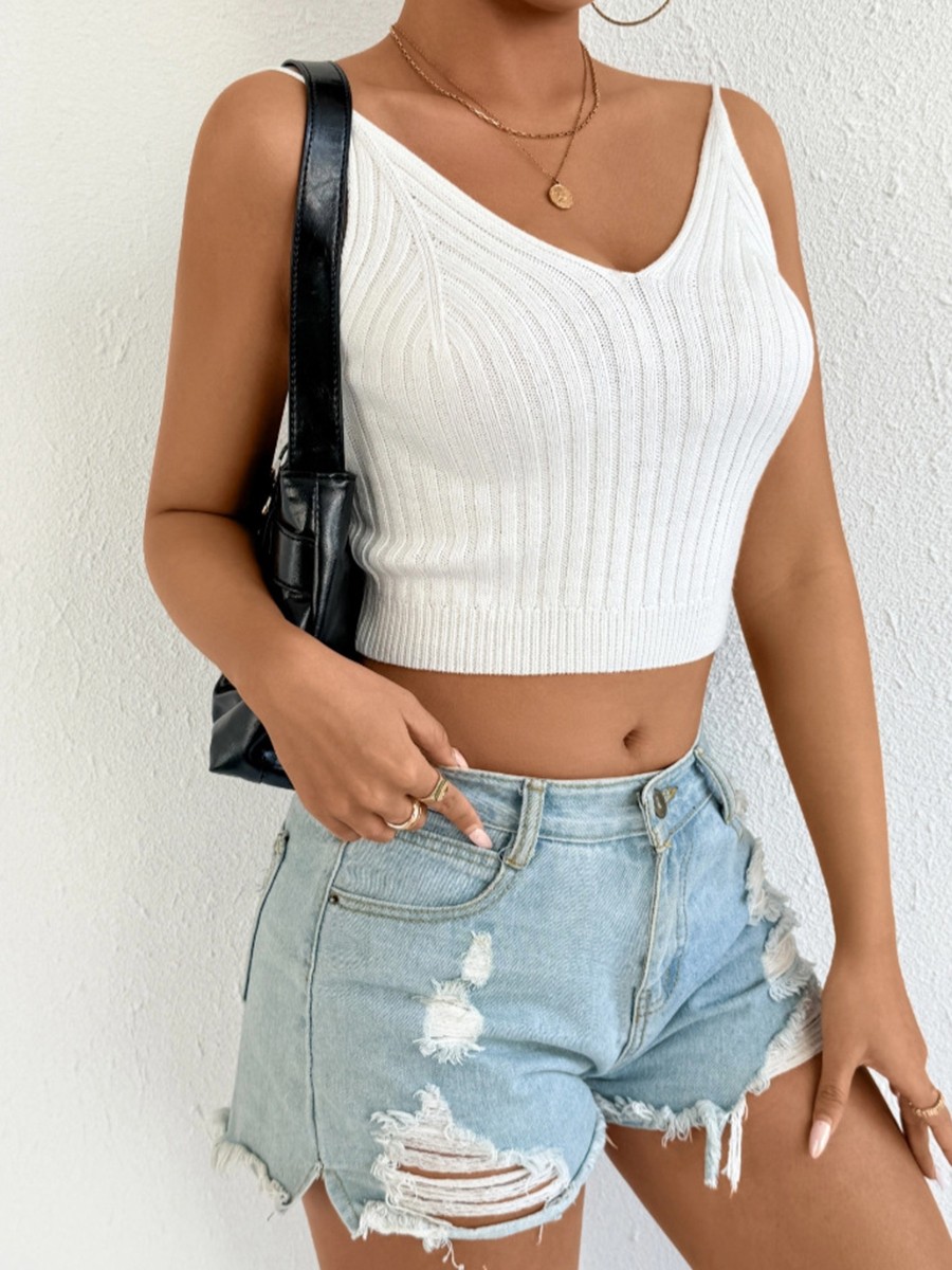 Backless Tank Top Crisscross Straps Beach Holidays Daily Wear Holiday Apparel - Picture 40 of 55