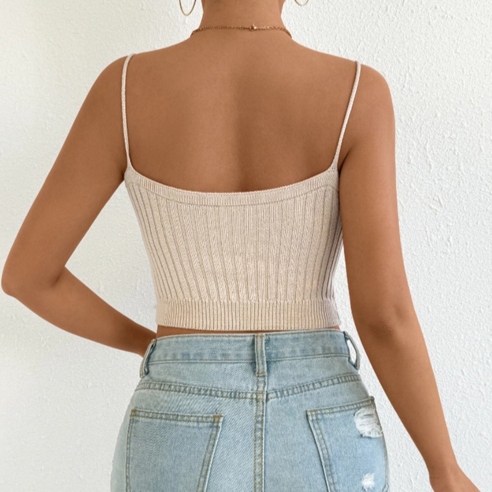 Backless Tank Top Crisscross Straps Beach Holidays Daily Wear Holiday Apparel - Picture 33 of 55