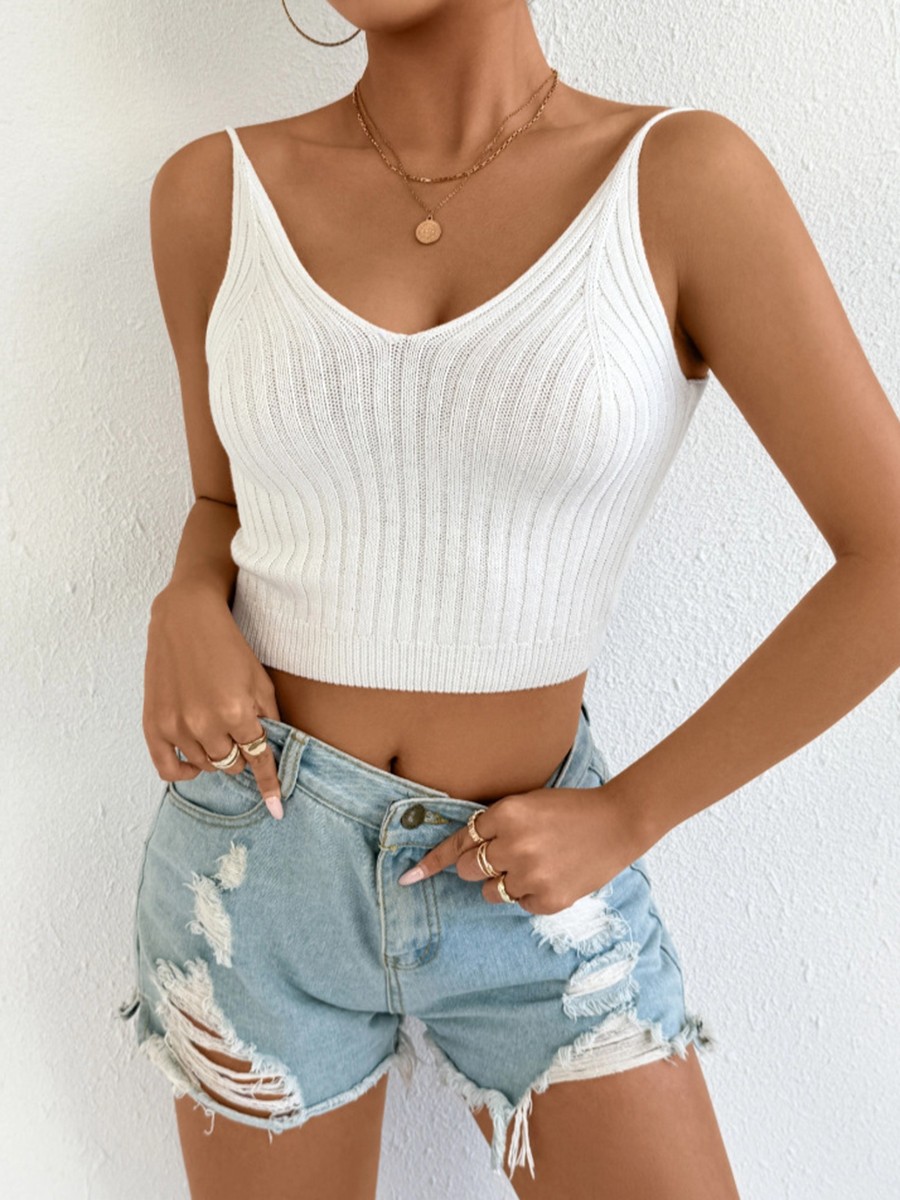 Backless Tank Top Crisscross Straps Beach Holidays Daily Wear Holiday Apparel - Picture 37 of 55